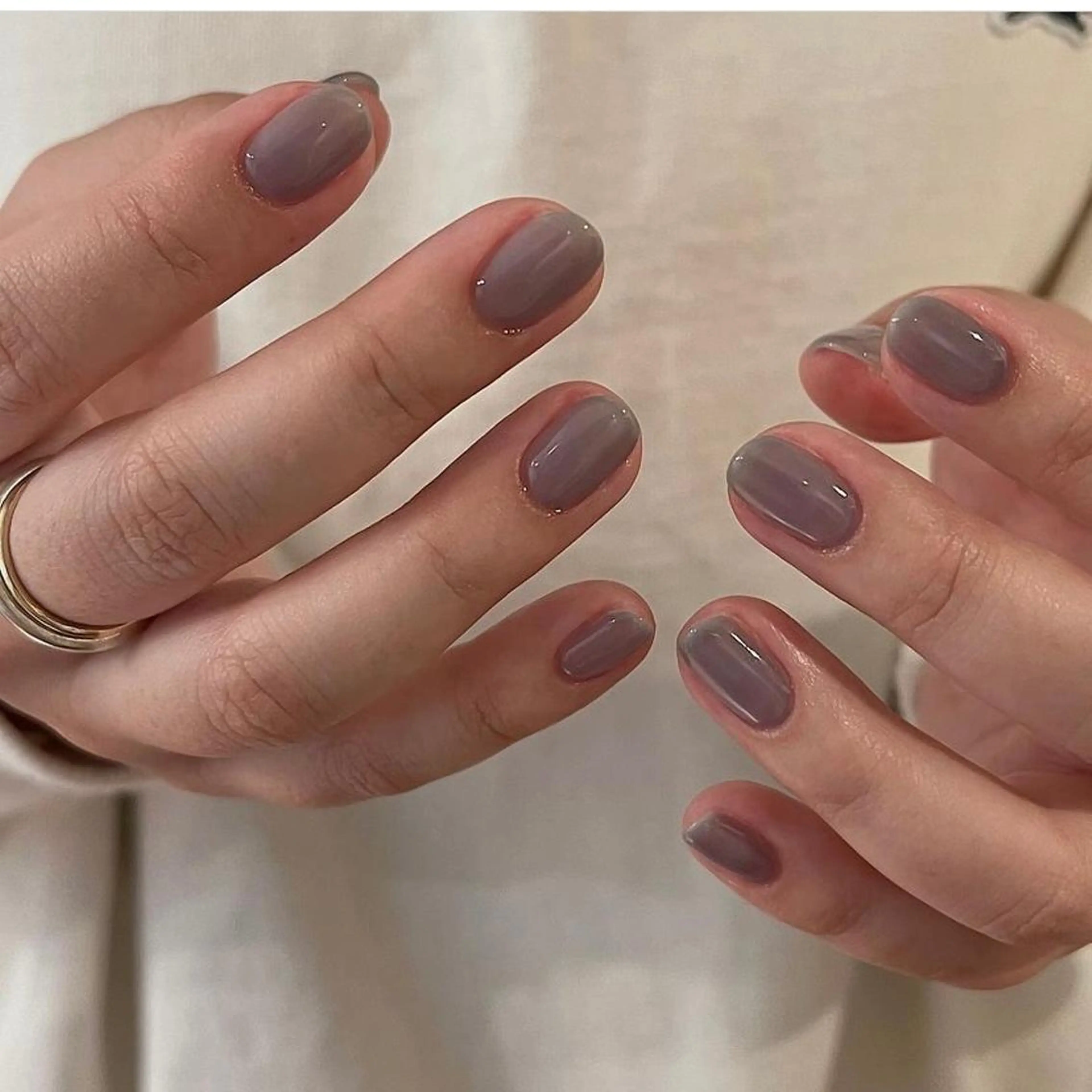 ネイル ワンカラーネイル TSUNODA  NORIKOのネイルデザイン