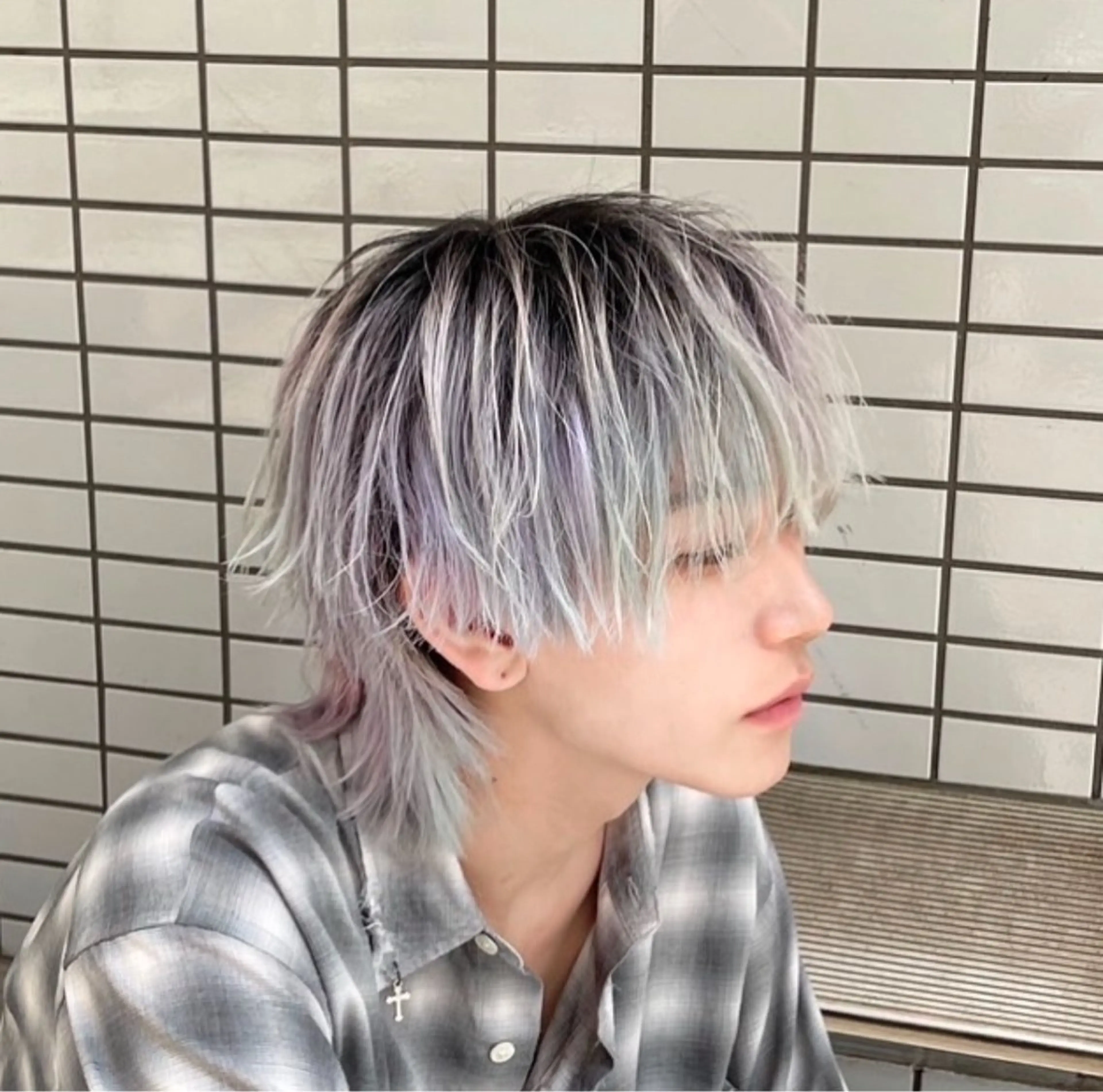 メンズ カット ニュアンス/フェザー /ウルフ/伶馬のヘアスタイル