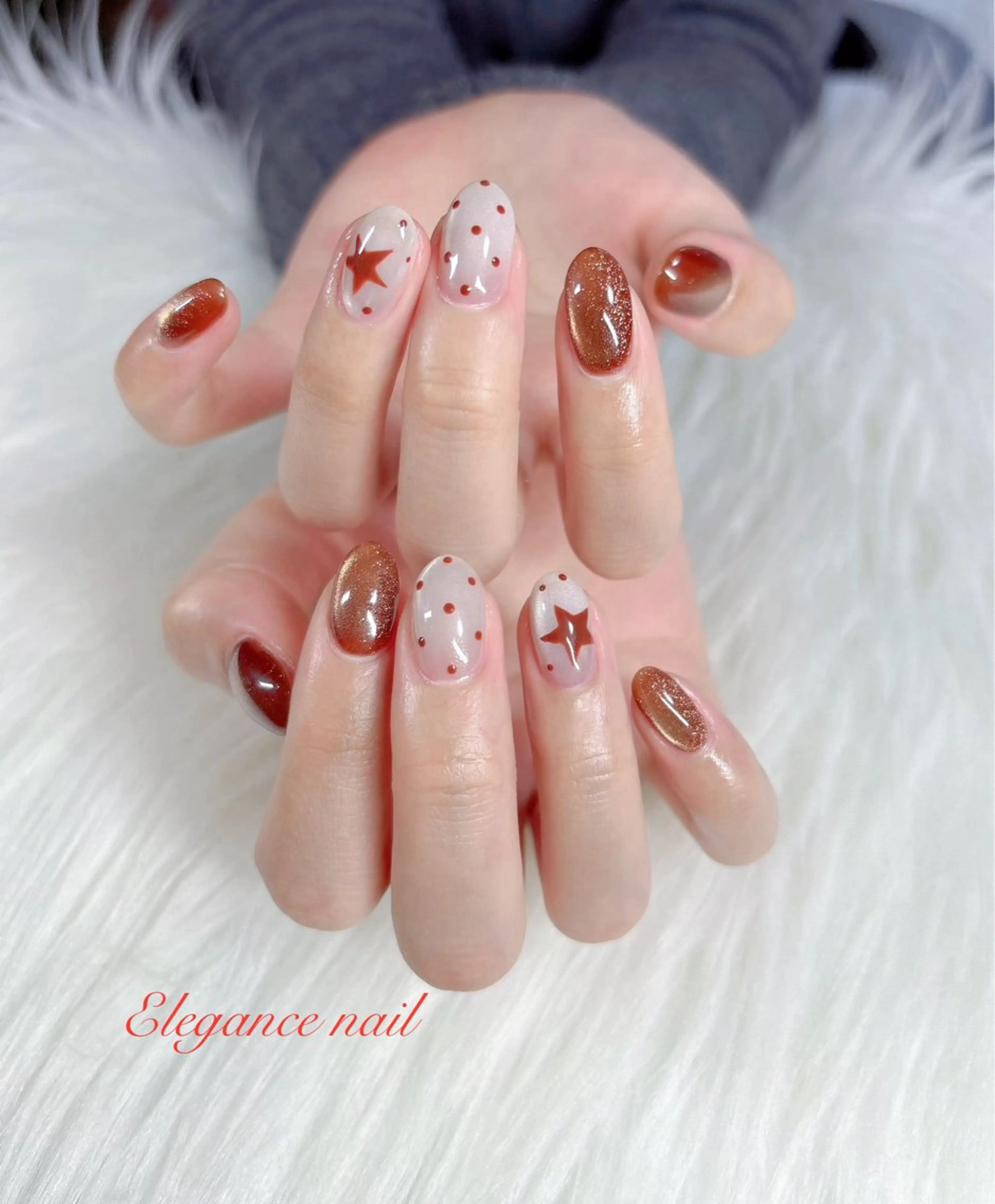 「オフ無し」自爪ネイル　10本シンプルデザインコースの写真