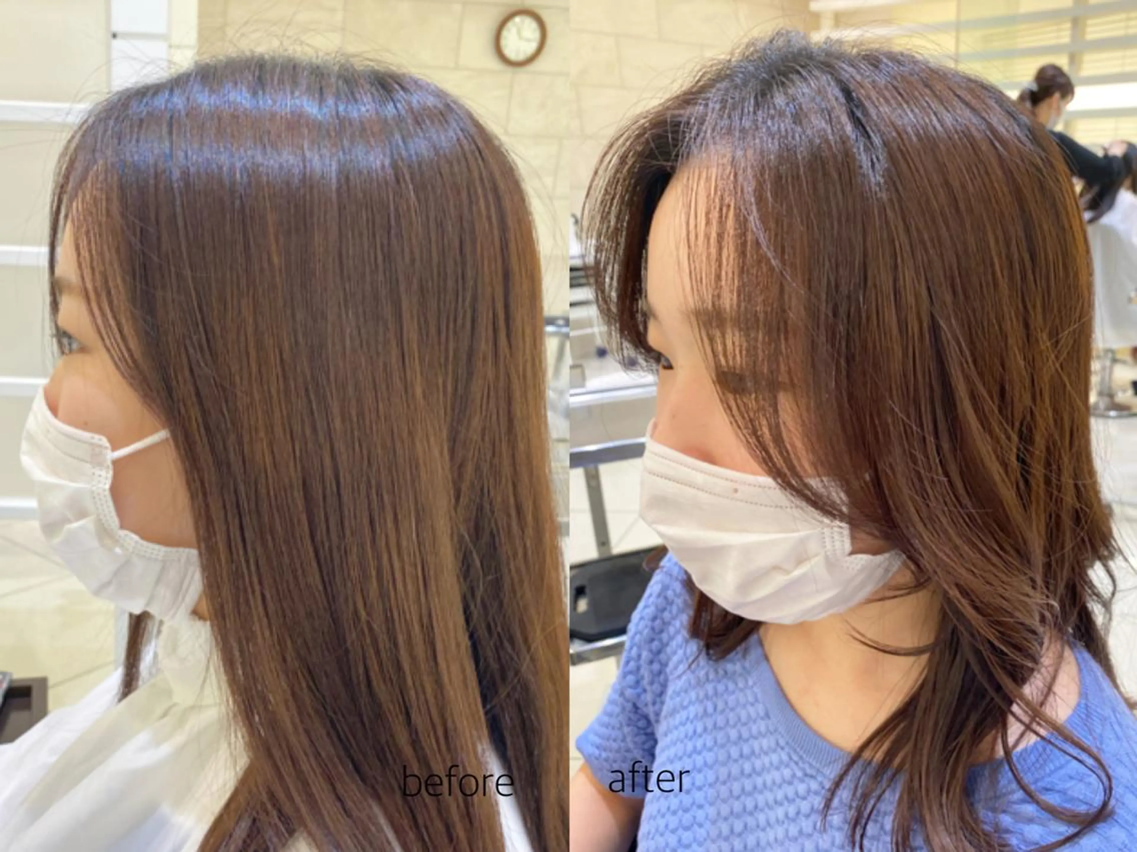 セミロング カラー パーマ ヘアアレンジ 💎耳ツボジュエリー ×銀座美容室💎のヘアスタイル