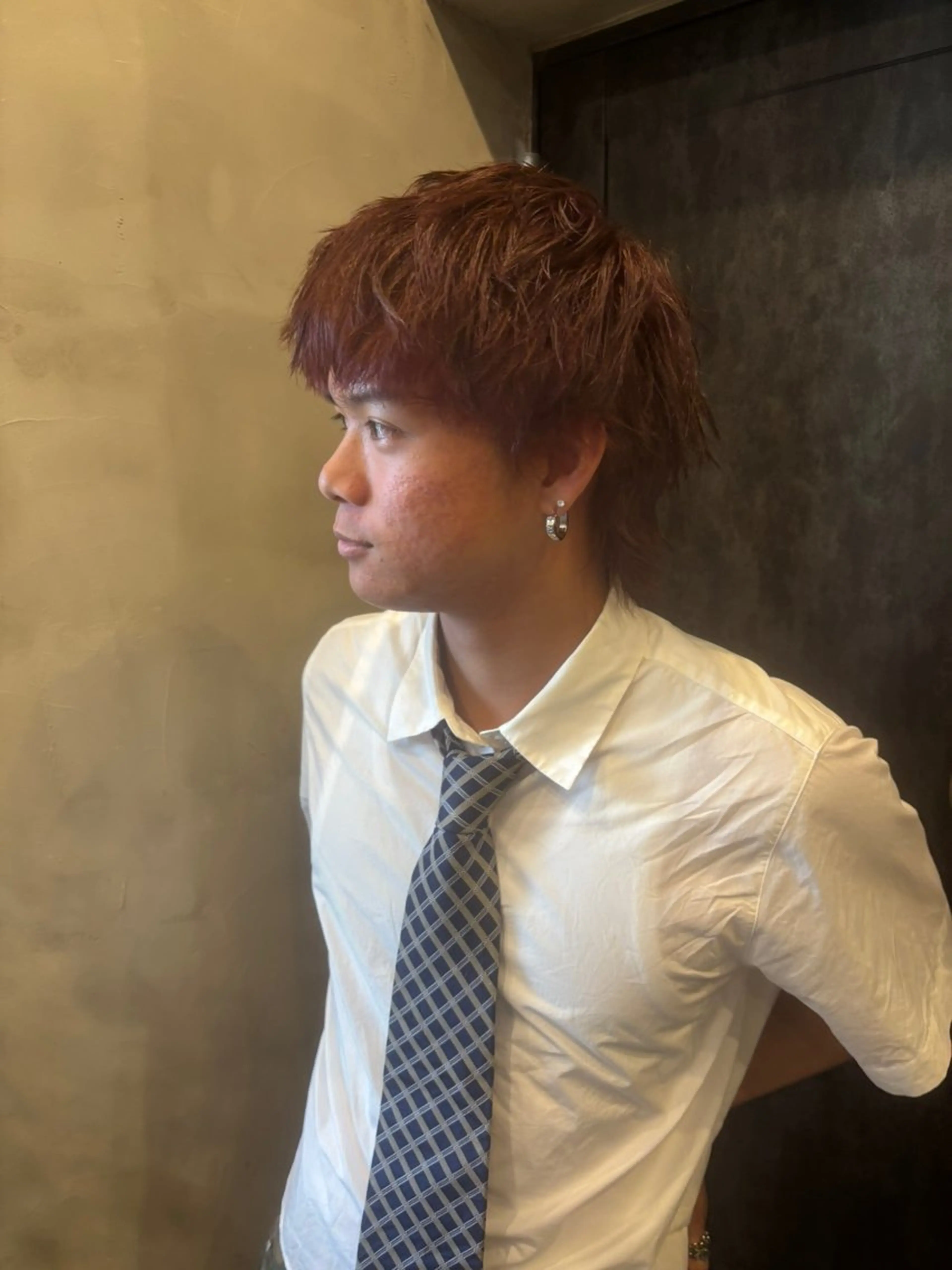 メンズ ヘアカラー 梶田 紅芭のヘアスタイル