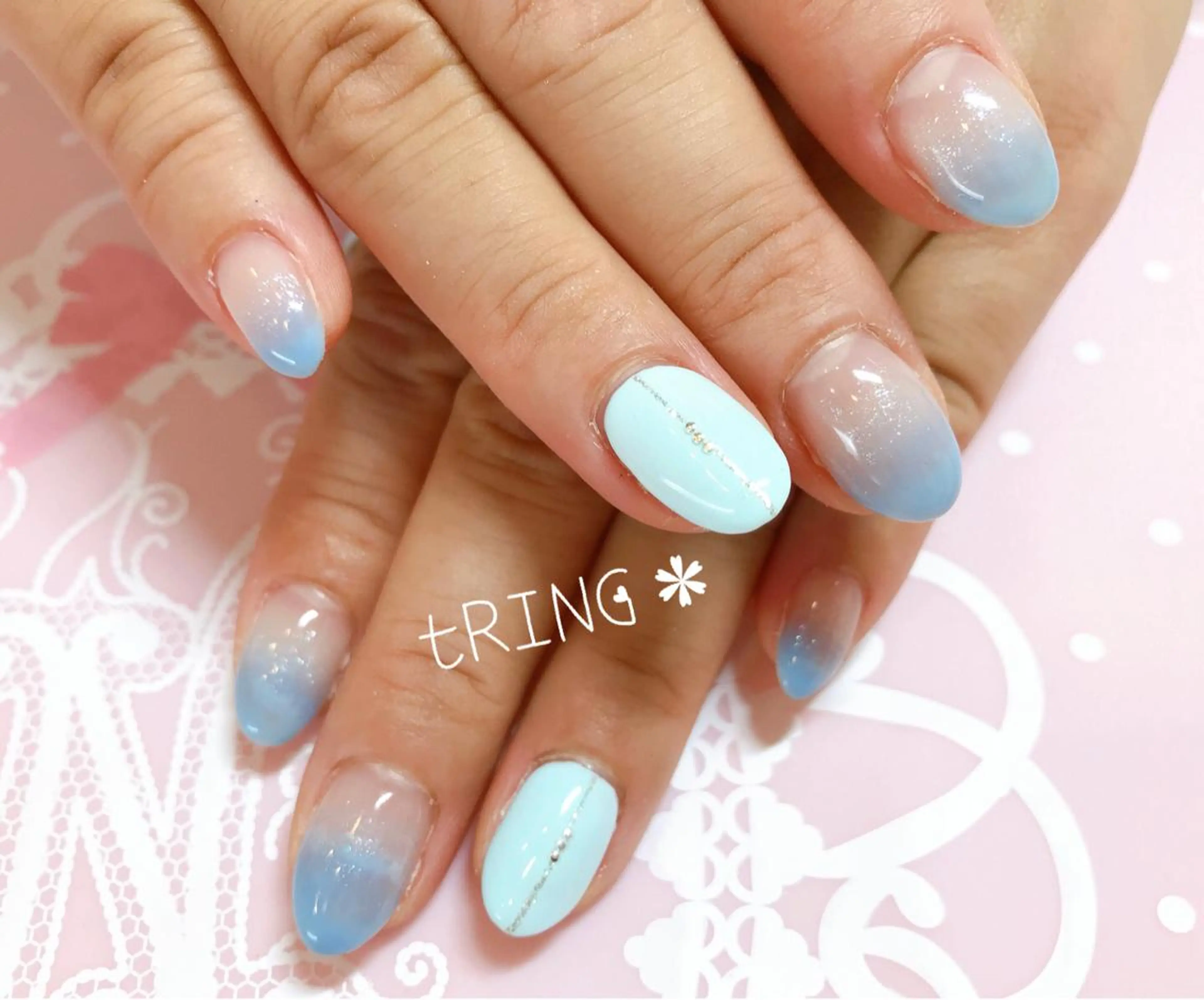 ネイル ハンドネイル tRING＊ しいの木台のネイルデザイン
