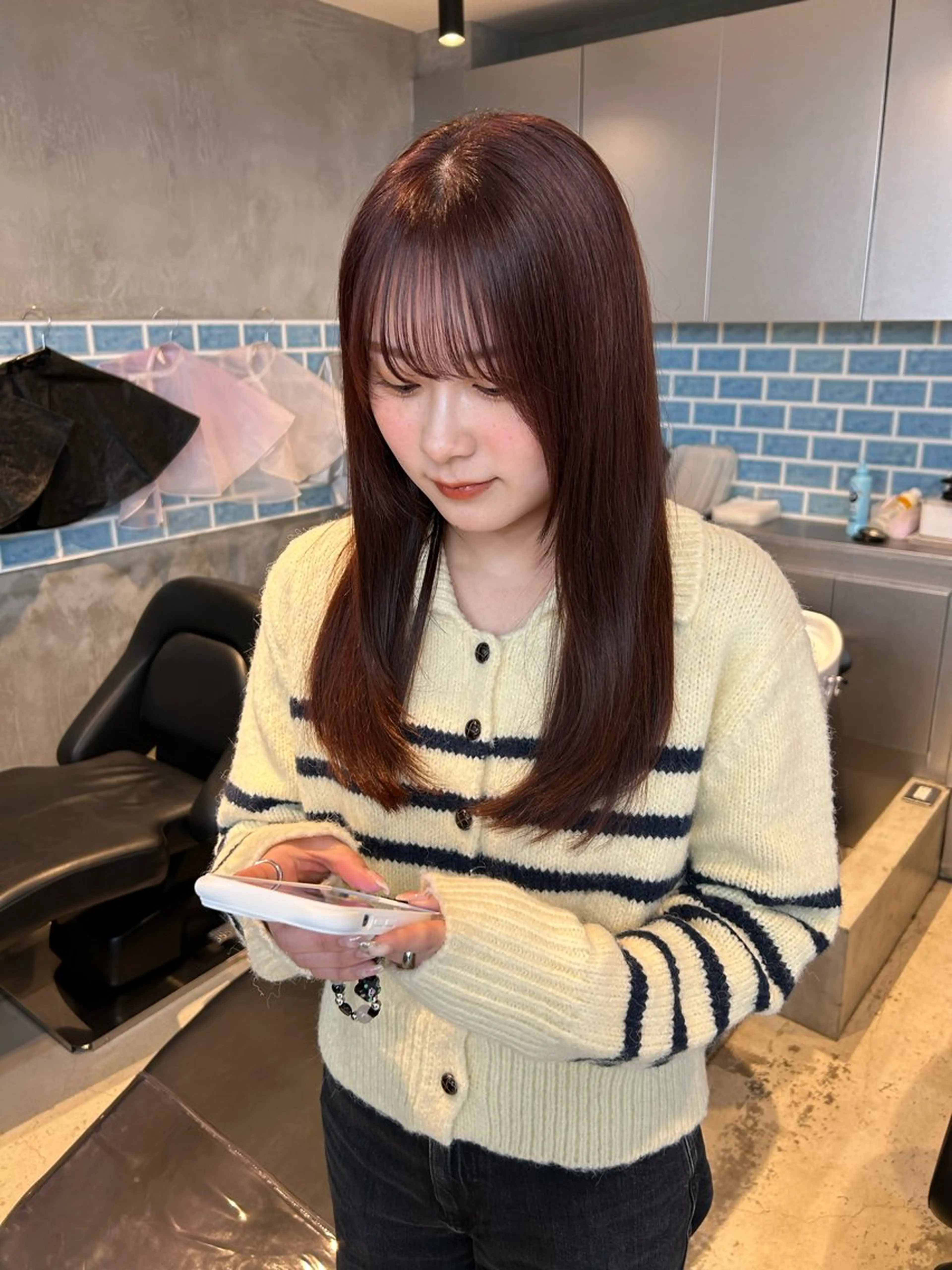 ミディアム カラー パーマ VIE表参道所属・艶感カラー💫 りょお🫧のヘアスタイル