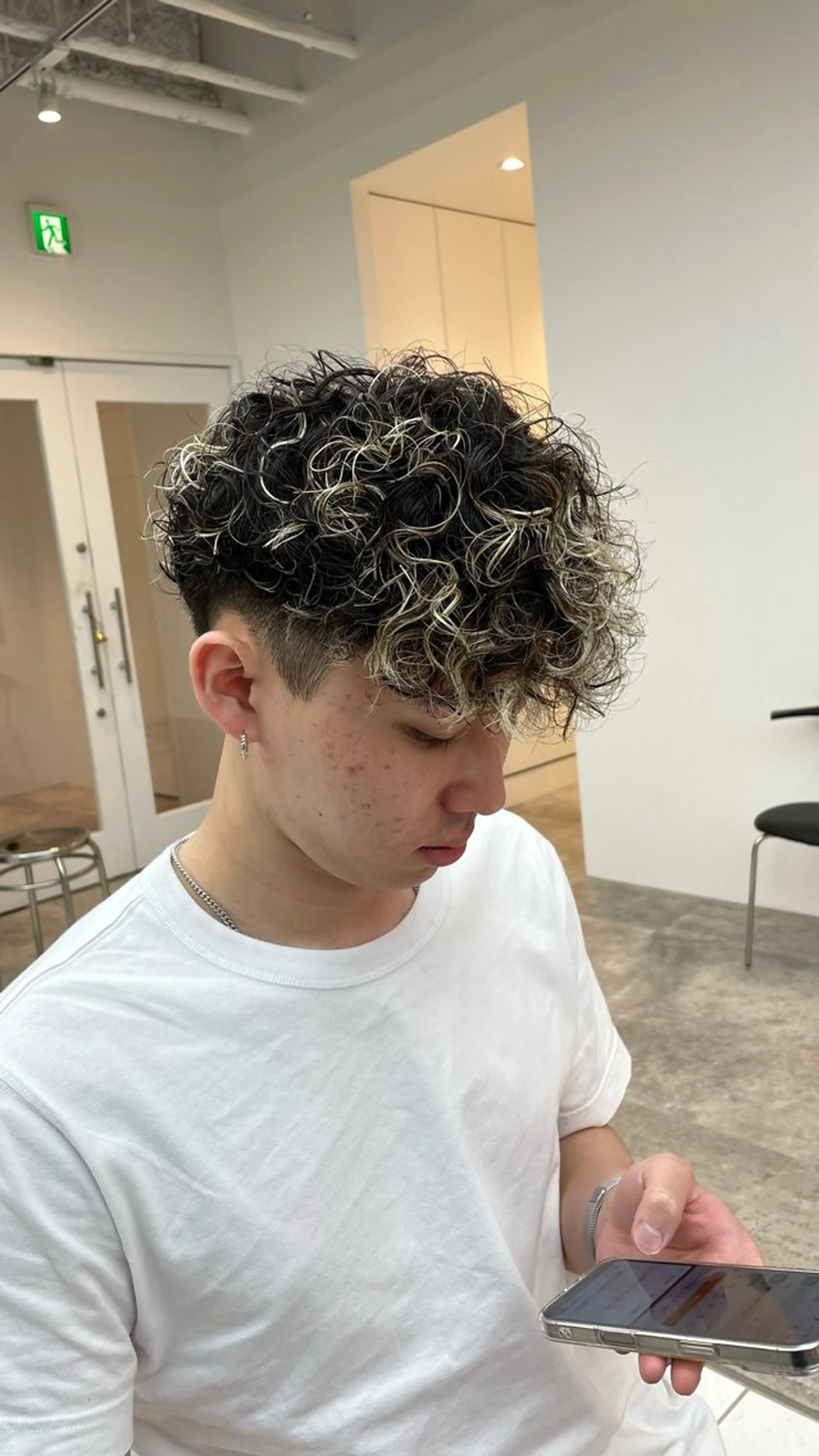 パーマ メンズ カット パーマ fifth 阿部楓のヘアスタイル