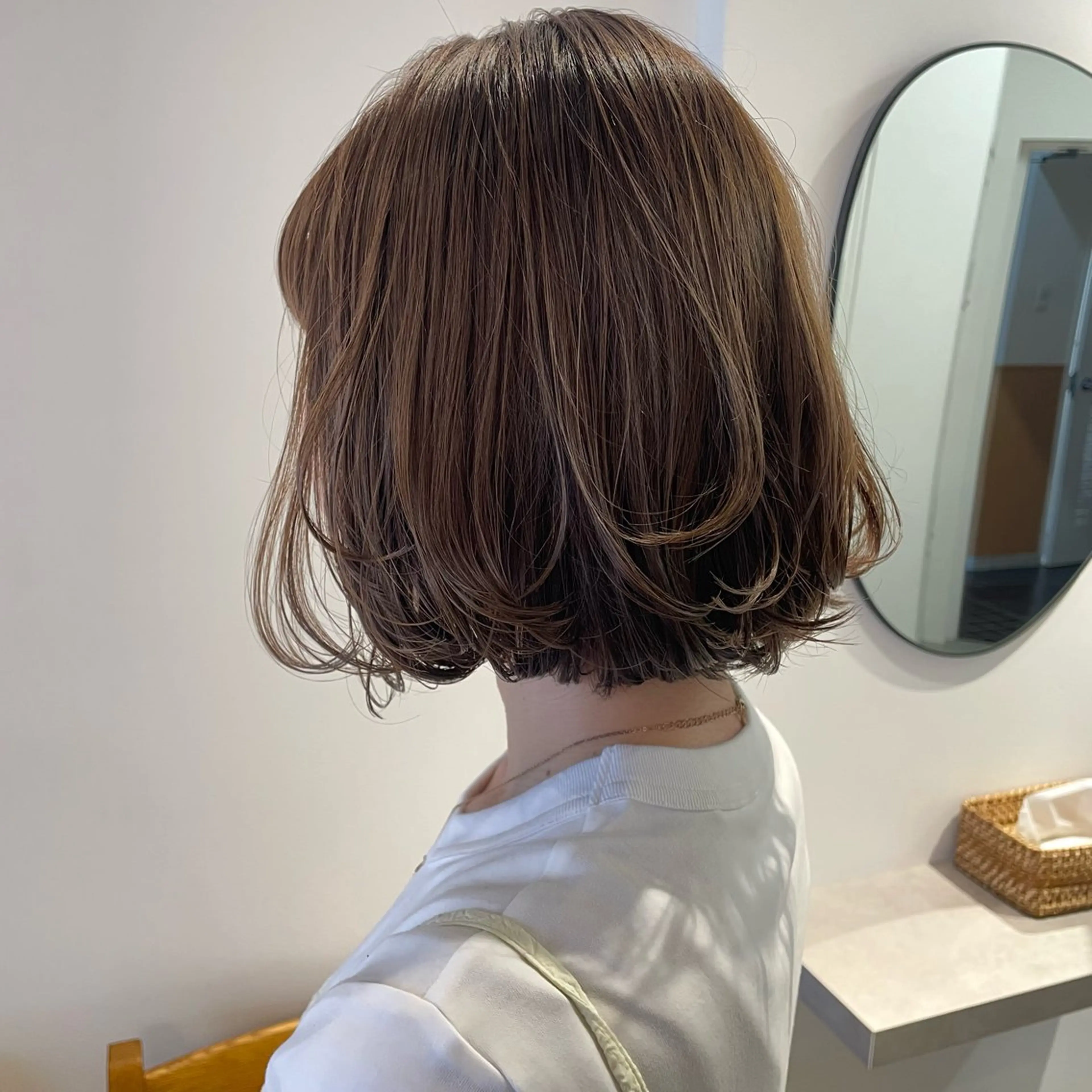 ミディアム ボブ 箱崎 凪沙のヘアスタイル