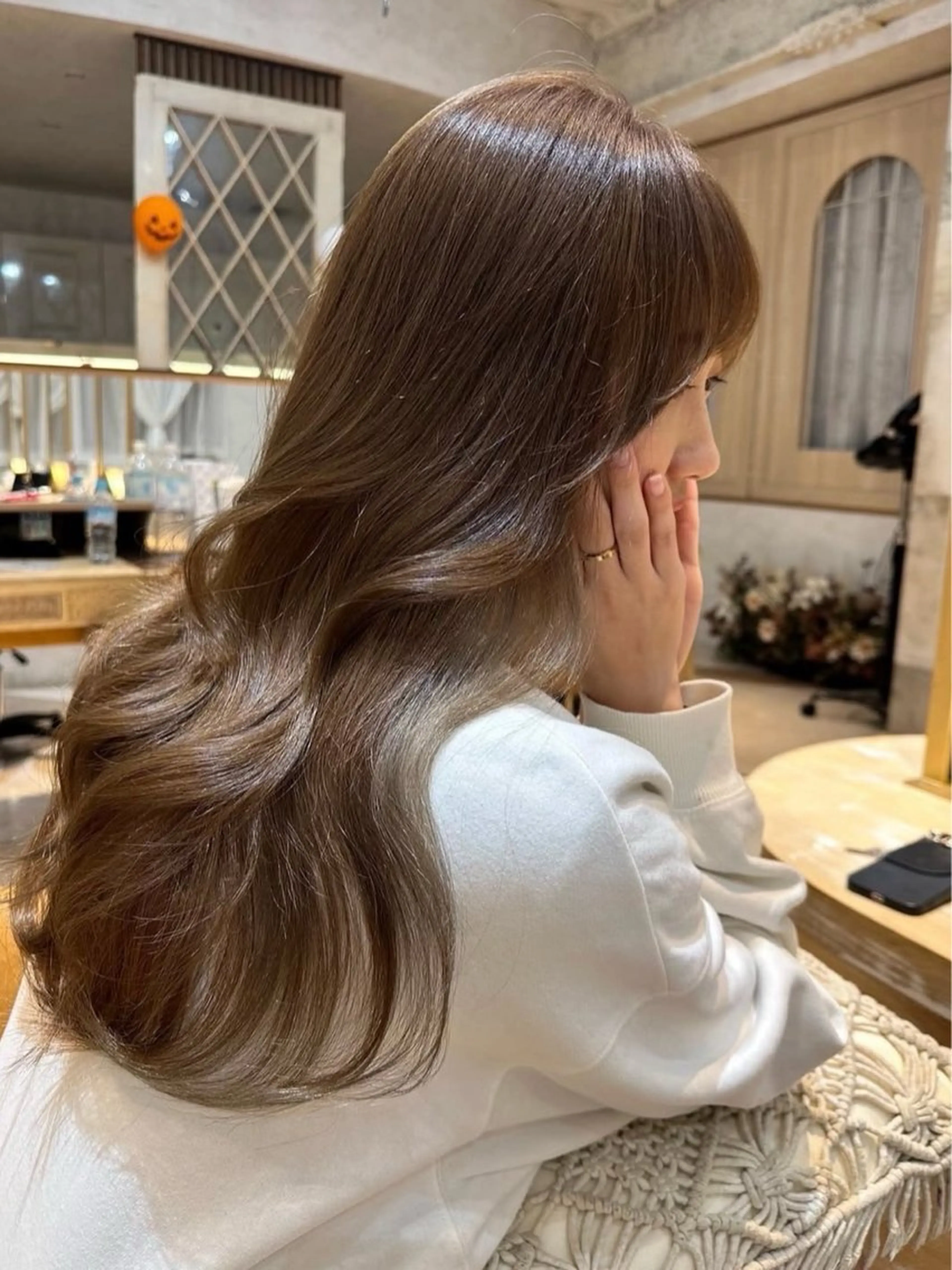 ロング カラー ヘアカラー トリートメント 透明感カラー×ケア ブリーチTakeruのヘアスタイル