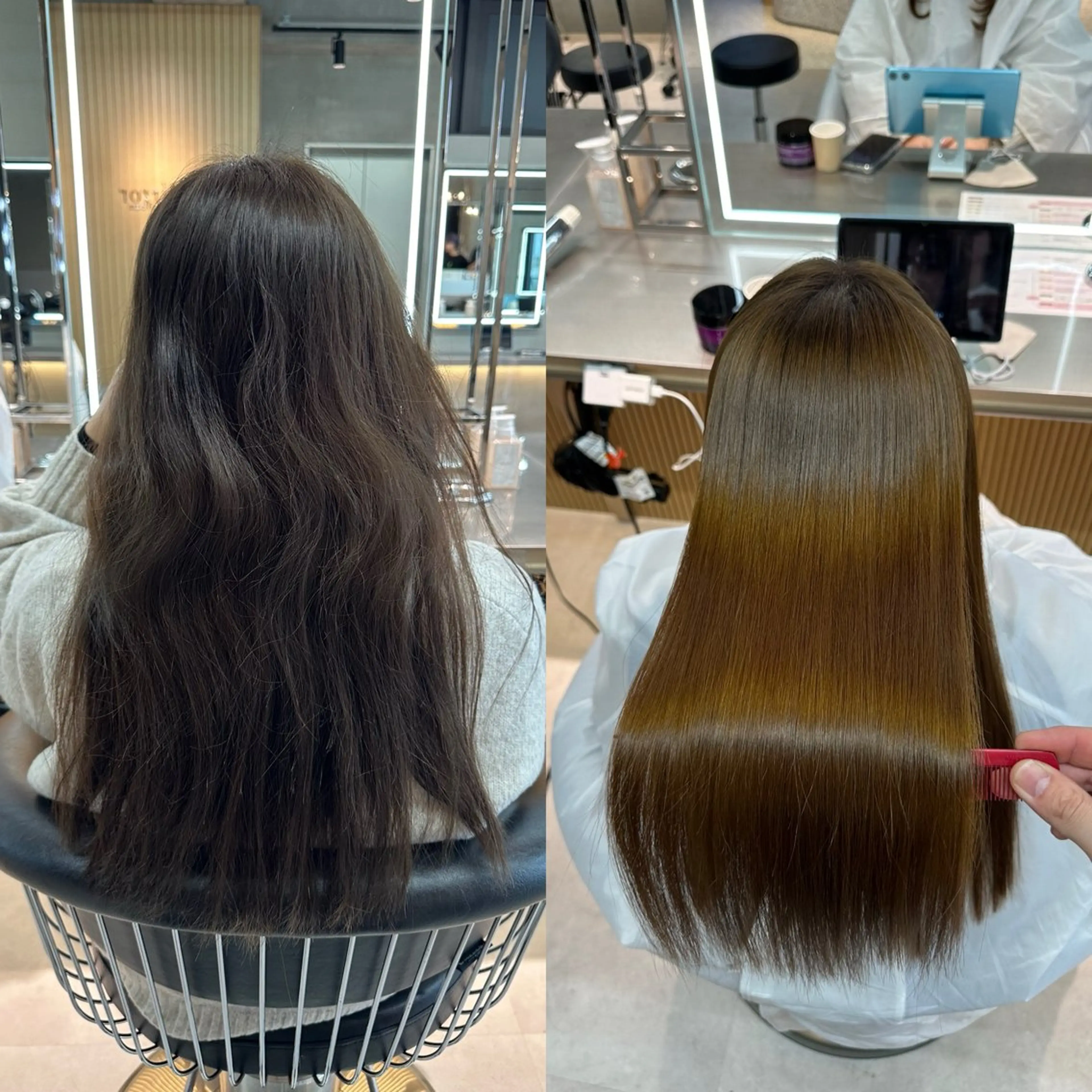 ロング 縮毛矯正 トリートメント ✨髪質改善特化✨副 店長椎葉信乃介のヘアスタイル