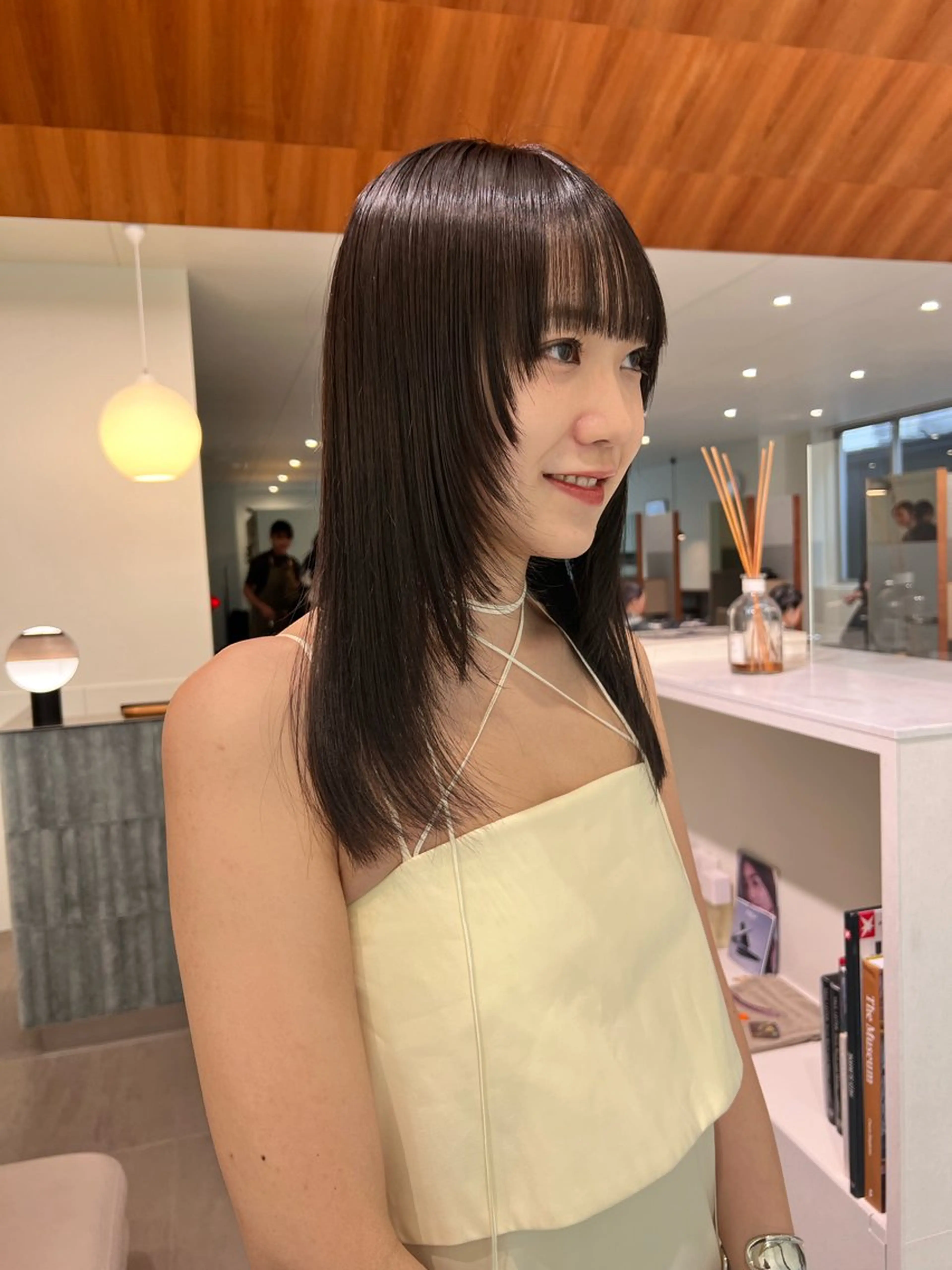 ロング 顔まわりカット/透け カラー/Memi🎀のヘアスタイル