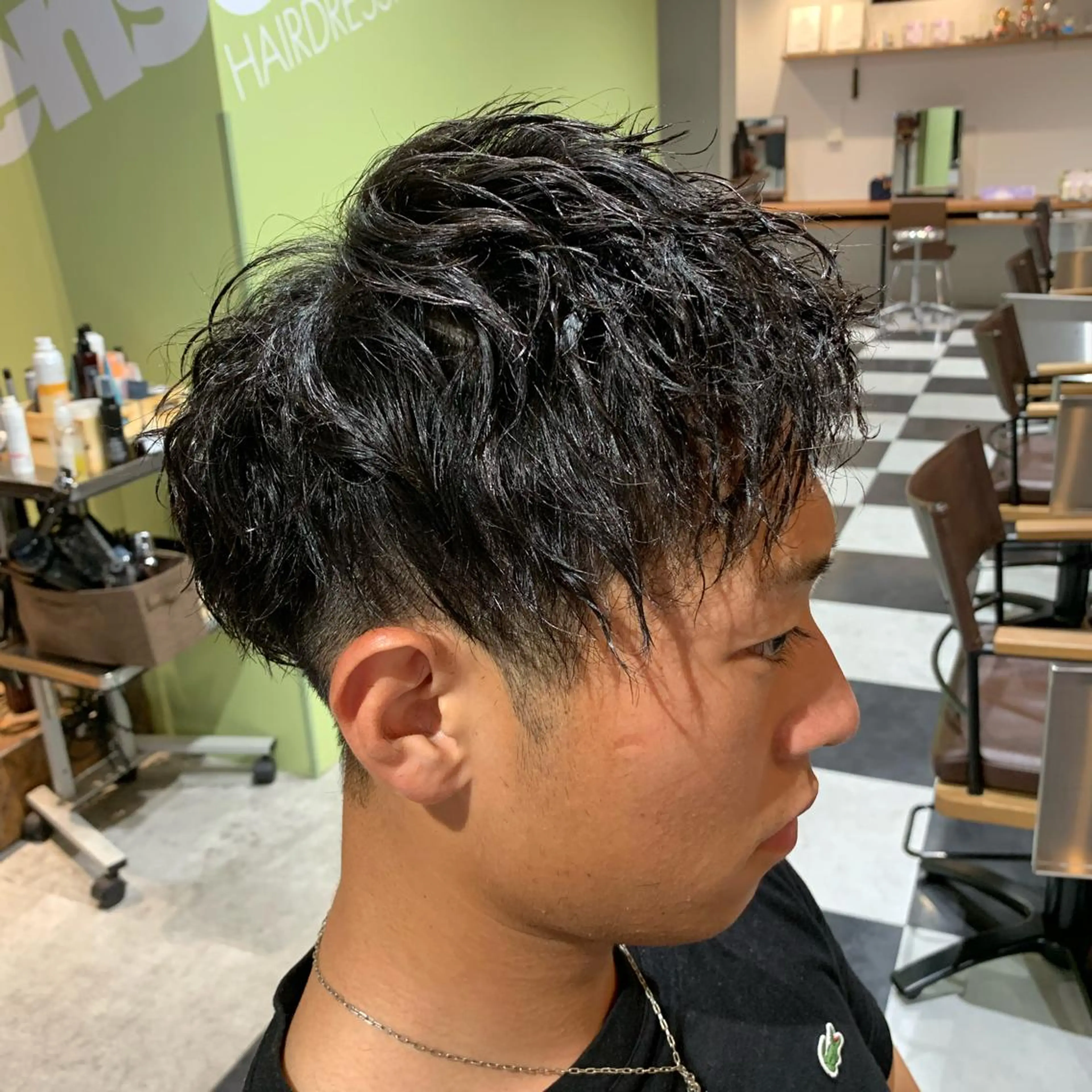 ショート パーマ 坪井 彰吾のヘアスタイル