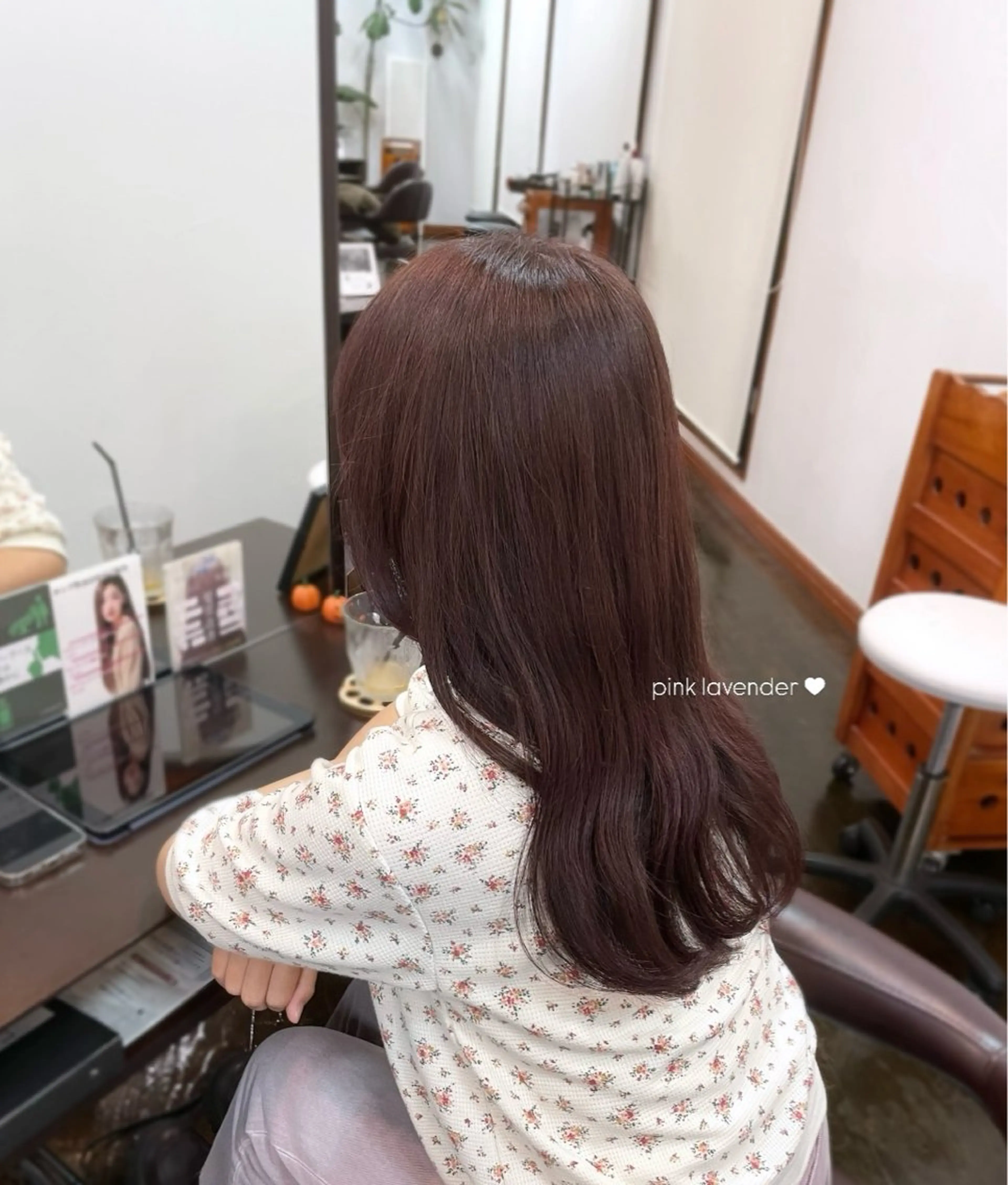 ロング カラー ラベンダーカラー ピンクカラー ピンクラベンダー ヘアカラー nana ♡のヘアスタイル