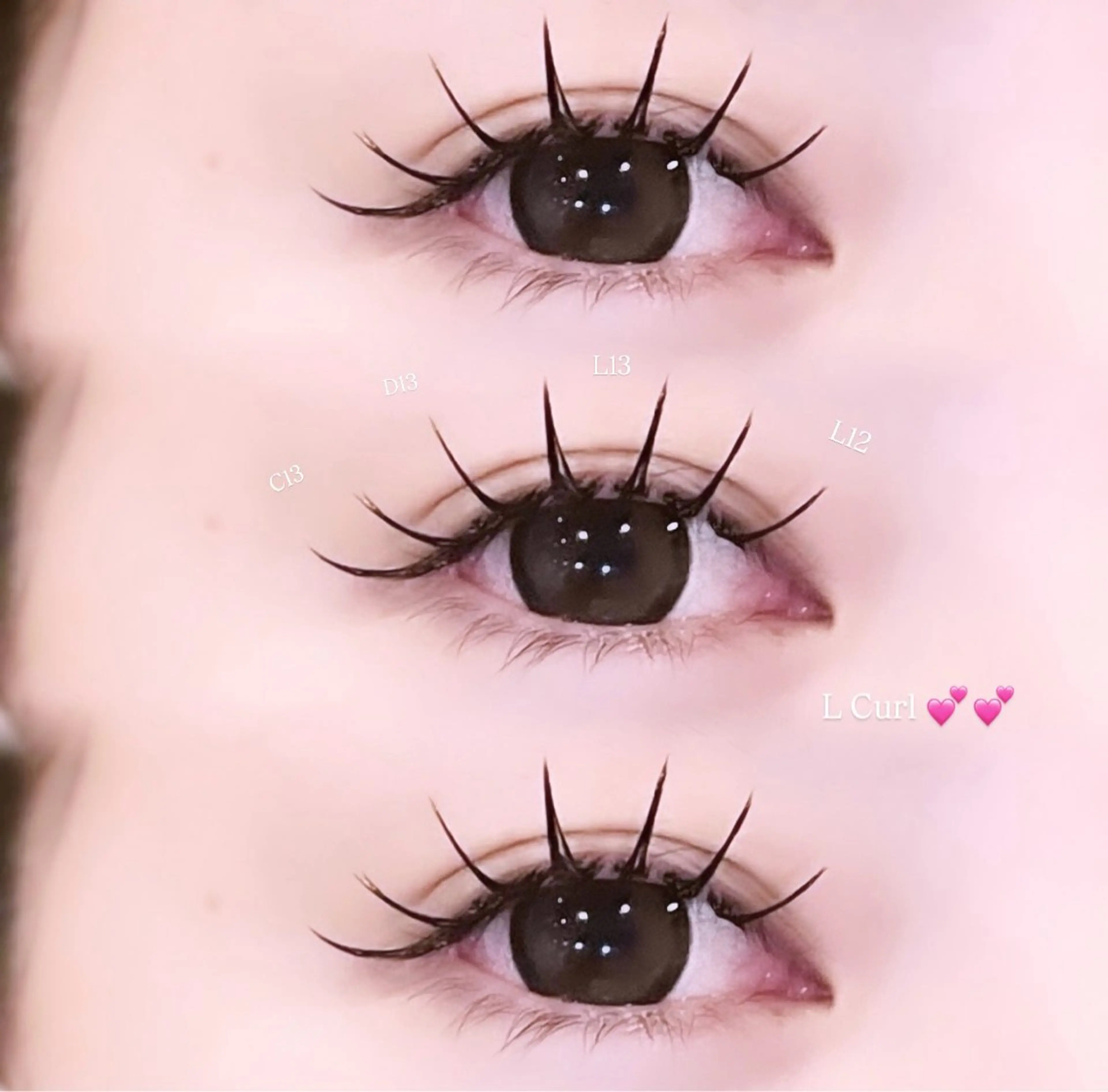 〈初回オフ無料〉💘パリエク風✨大人気Lカール💘フラット100本〈L.LC.LDカール〉の写真