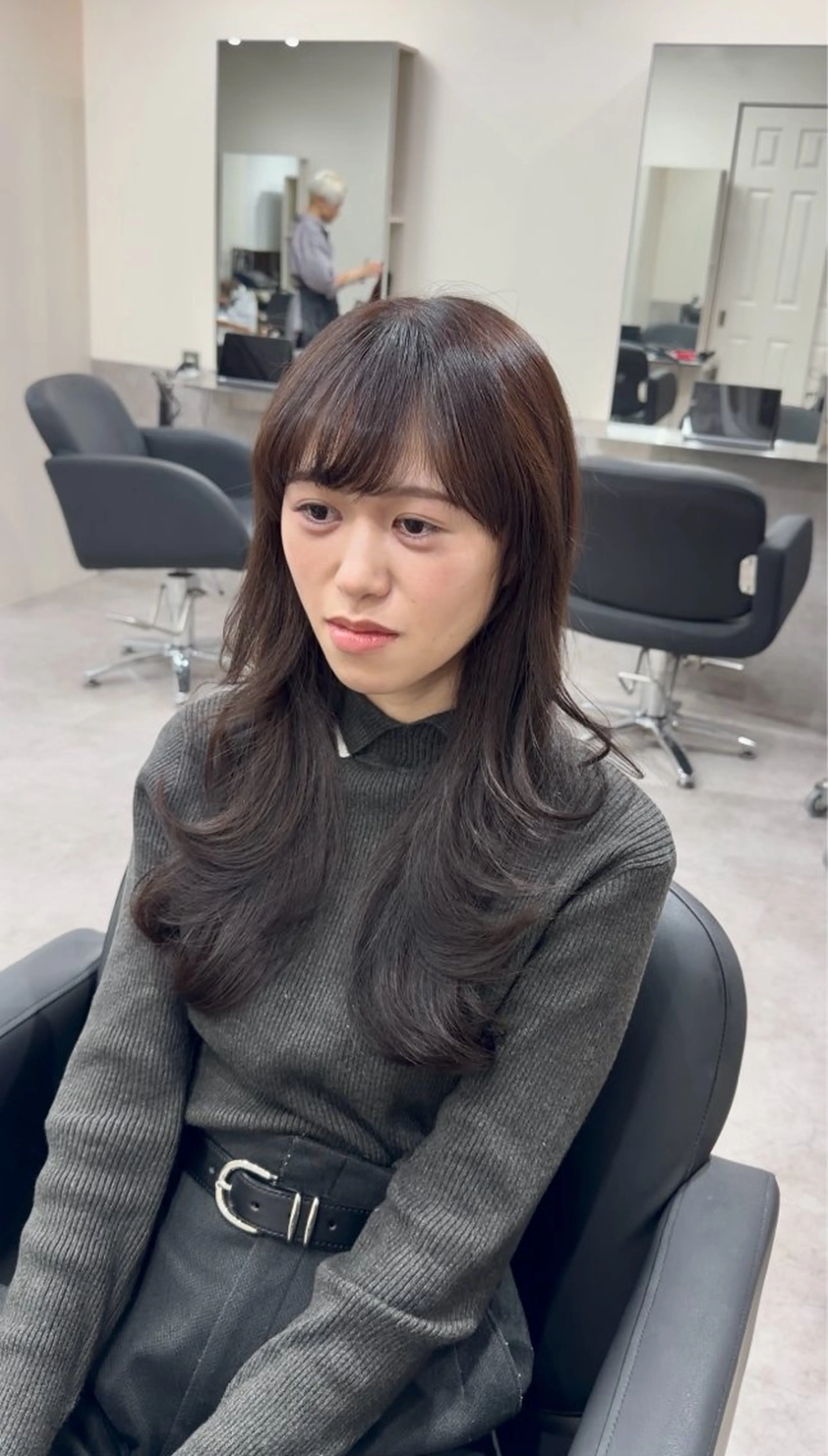 ロング カット ヘアカラー トリートメント 🫧とぅるん艶髪🫧 透明感カラー×猿渡のヘアスタイル