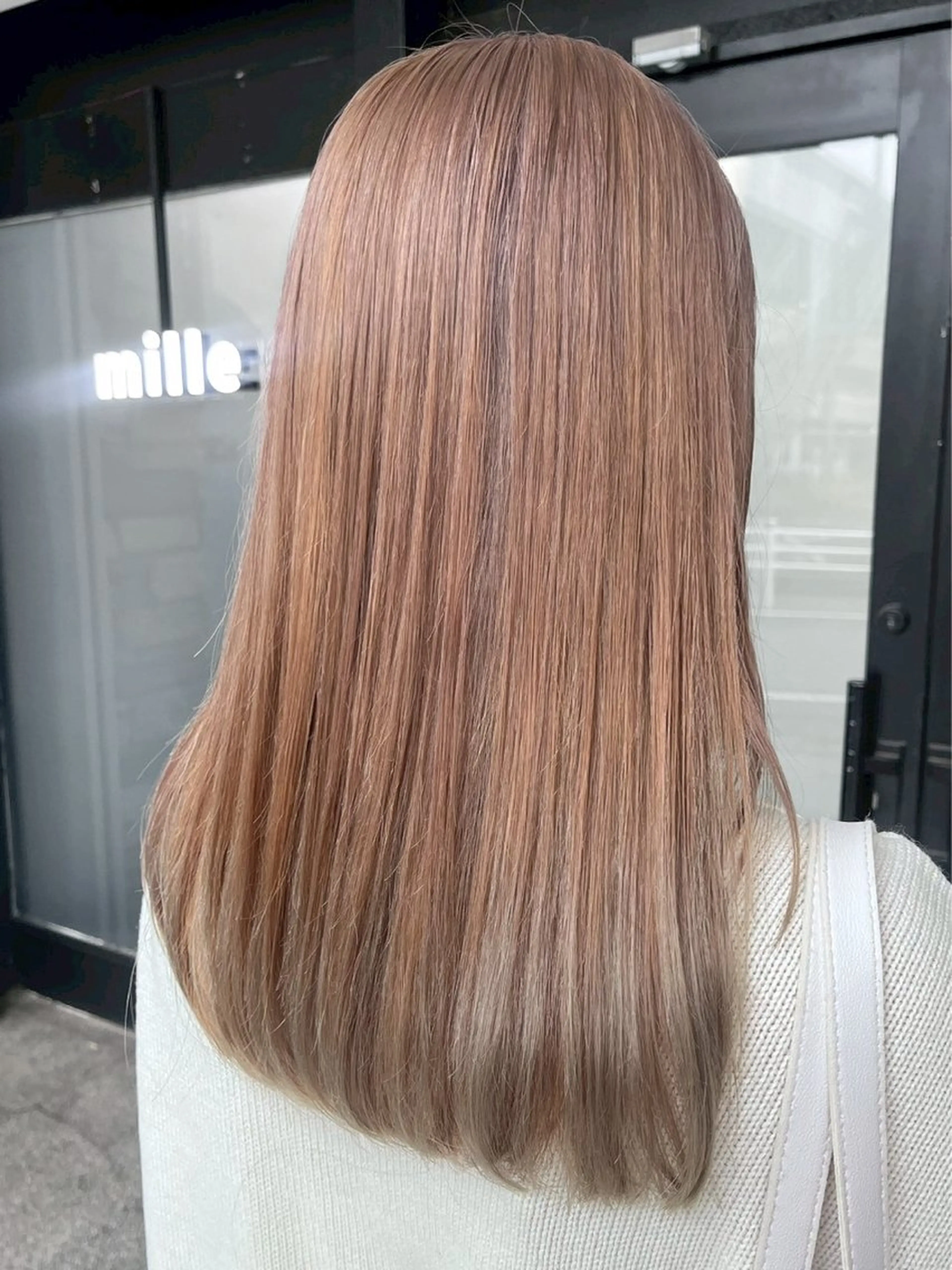 ロング カラー カット ヘアカラー トリートメント ハイトーン/韓国風/ 艶髪/吉祥寺のヘアスタイル