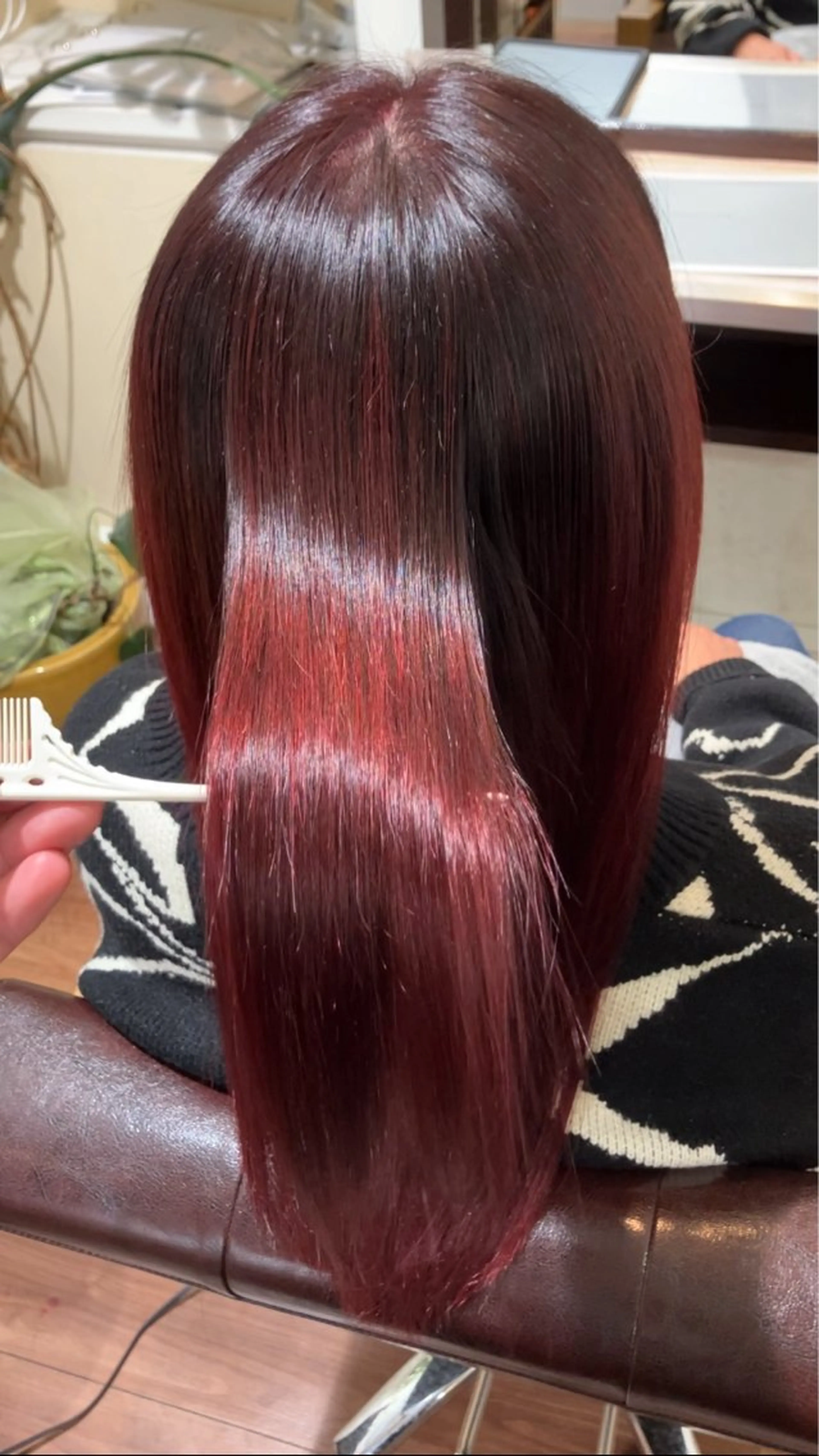 ロング 縮毛矯正 トリートメント 北田 瑠人のヘアスタイル