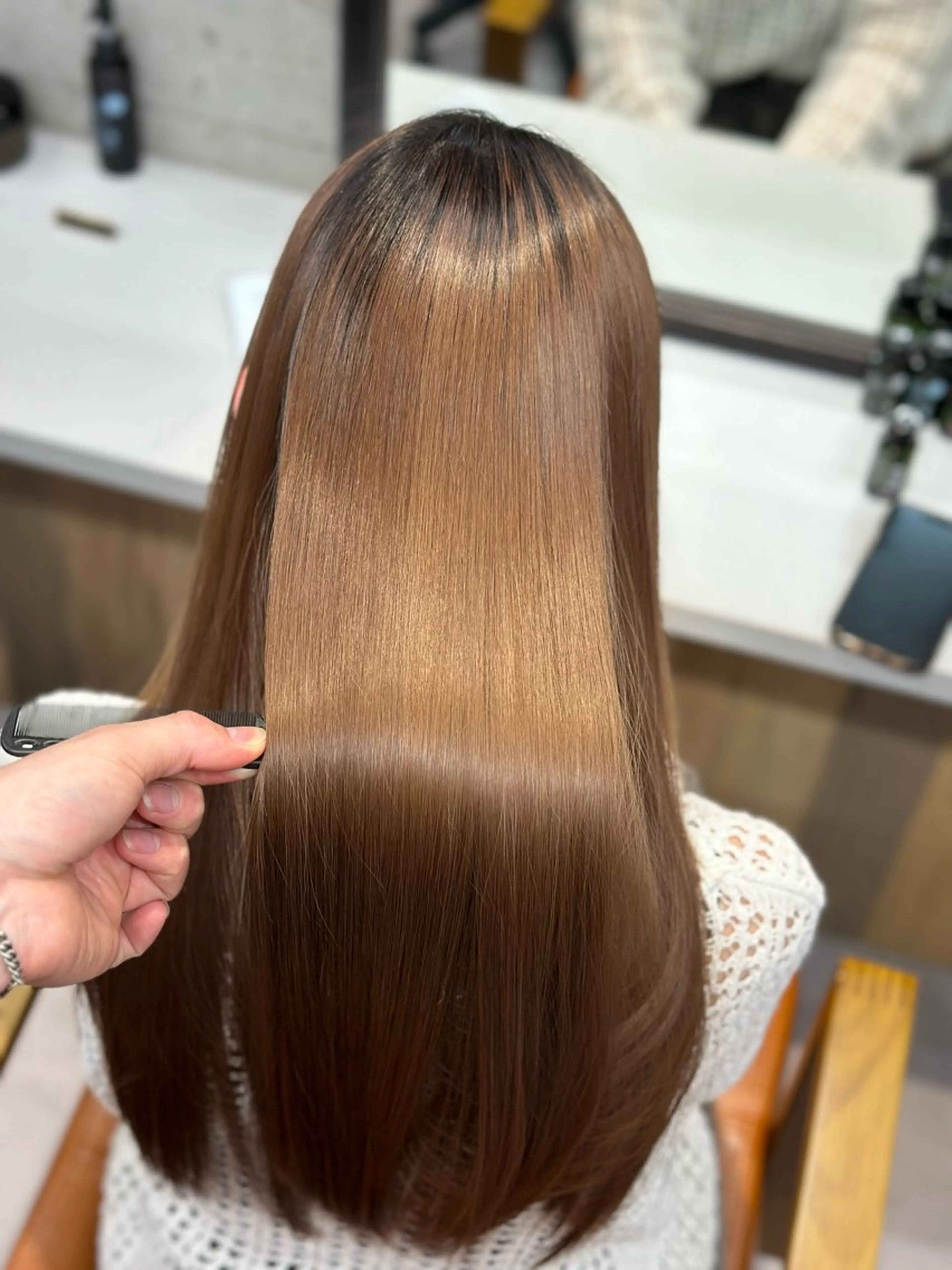 ロング 髪質改善 10月限定モニター 髪質改善美髪矯正のヘアスタイル