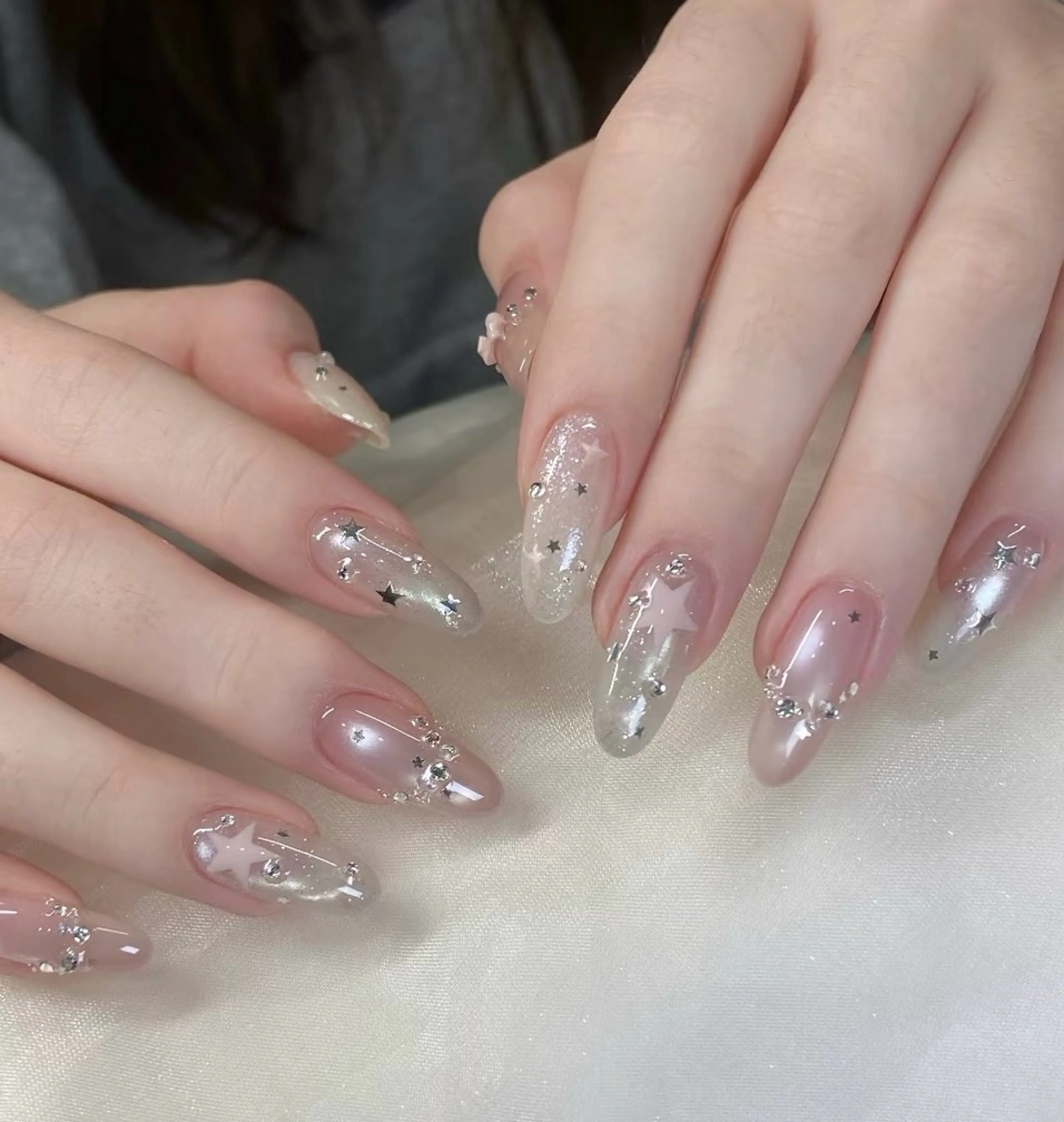 ネイル アニマル柄 チークネイル 成人式 フラッシュネイル フットネイル ハンドネイル B·U Nail大宮 長さだし専門店のネイルデザイン