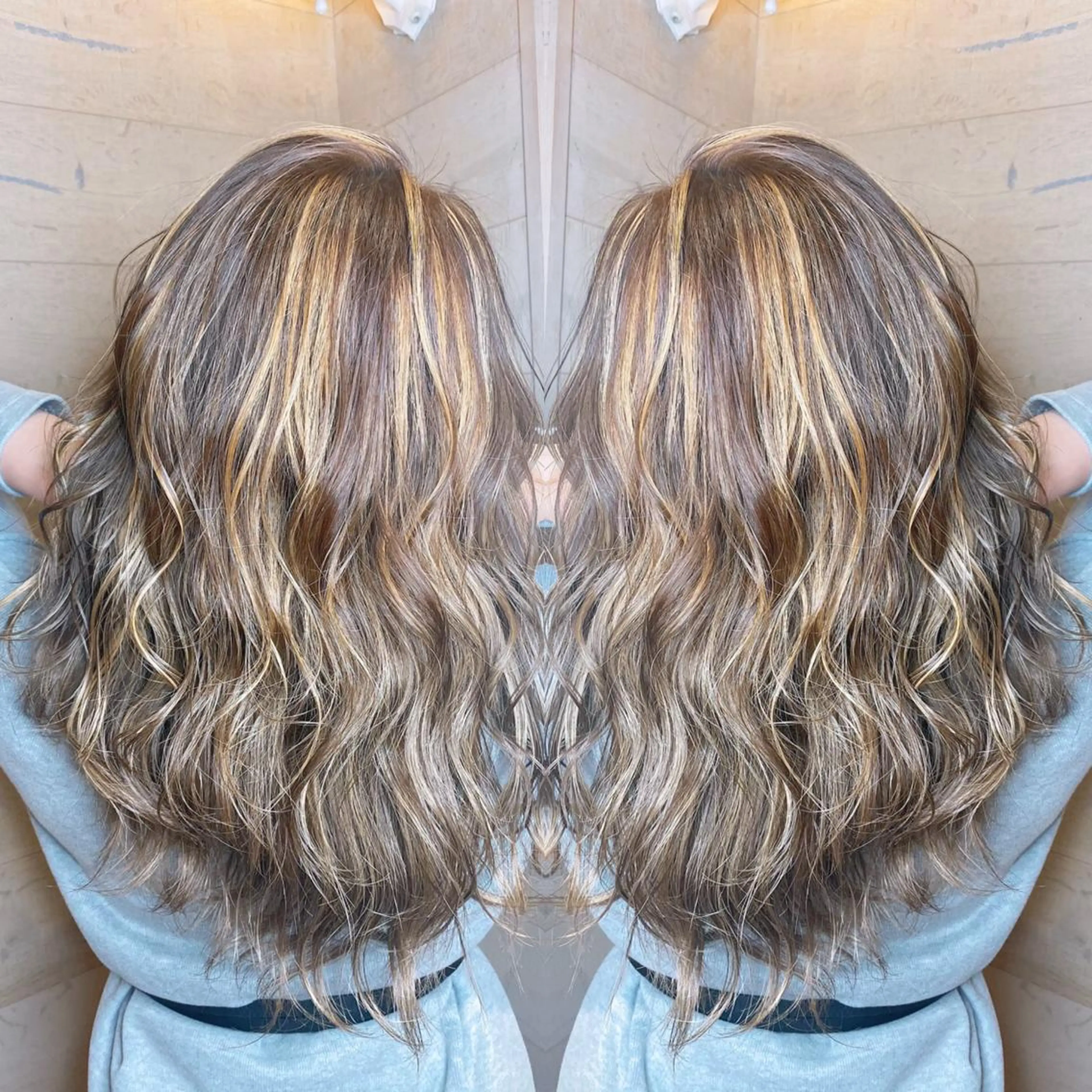 ロング ヘアカラー トリートメント 店長✨レイヤー✖️ 髪質改善✖️韓国ヘアのヘアスタイル