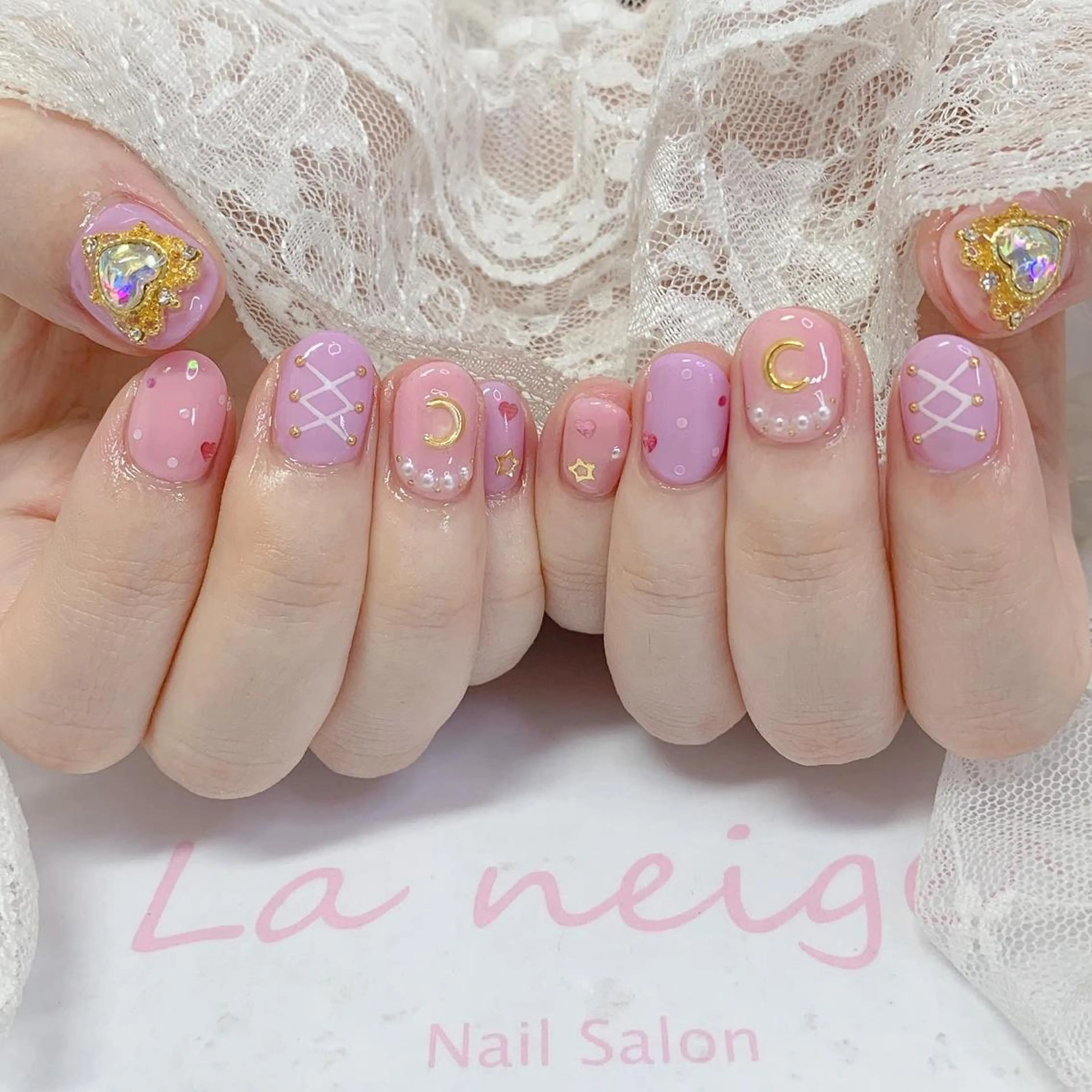 ネイル ハンドネイル La neige* yuki 🐩🌙のネイルデザイン