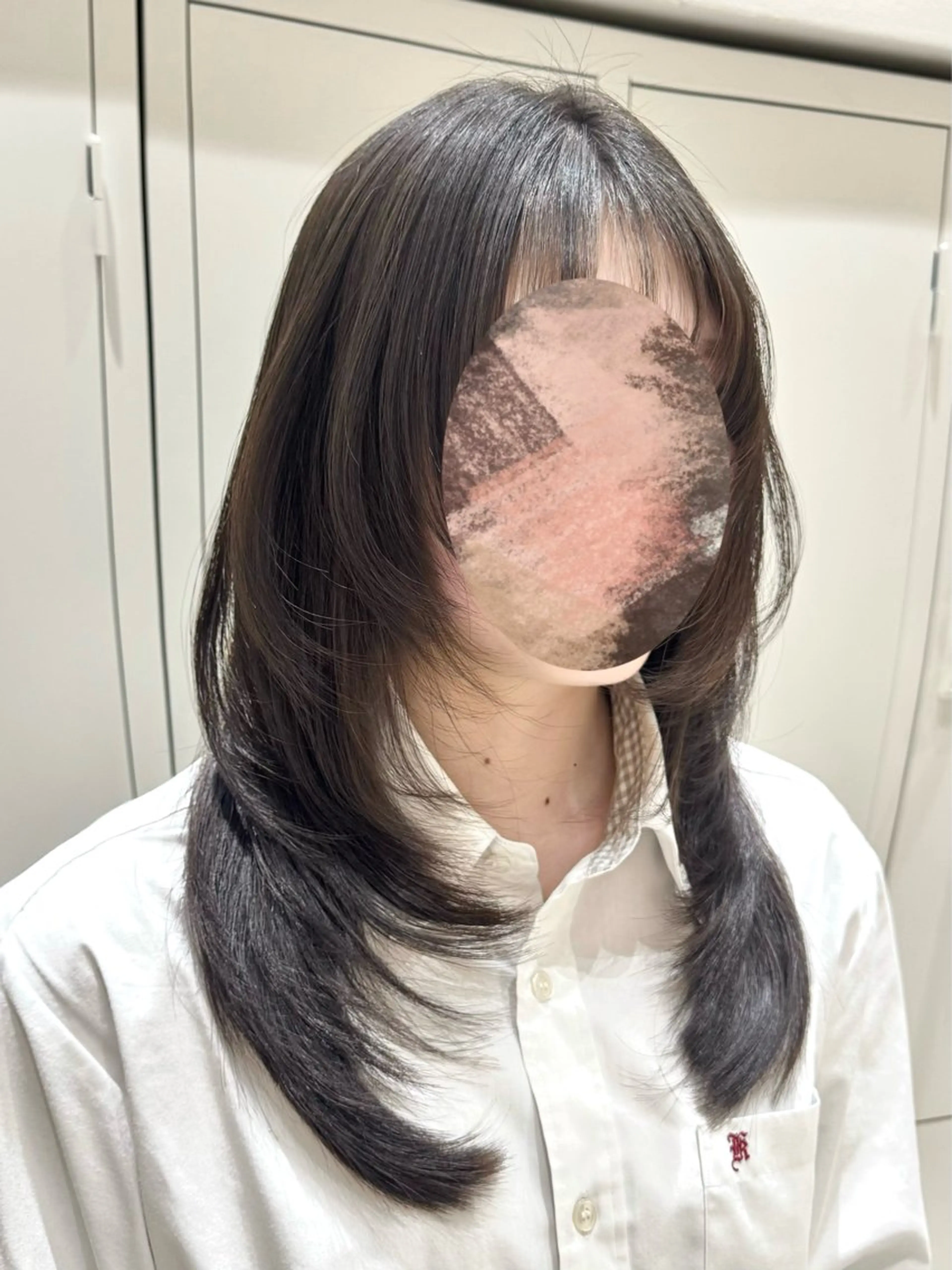 ロング カット 縮毛矯正 トリートメント 京都河原町 髪質改善🌛‧˚花綸のヘアスタイル