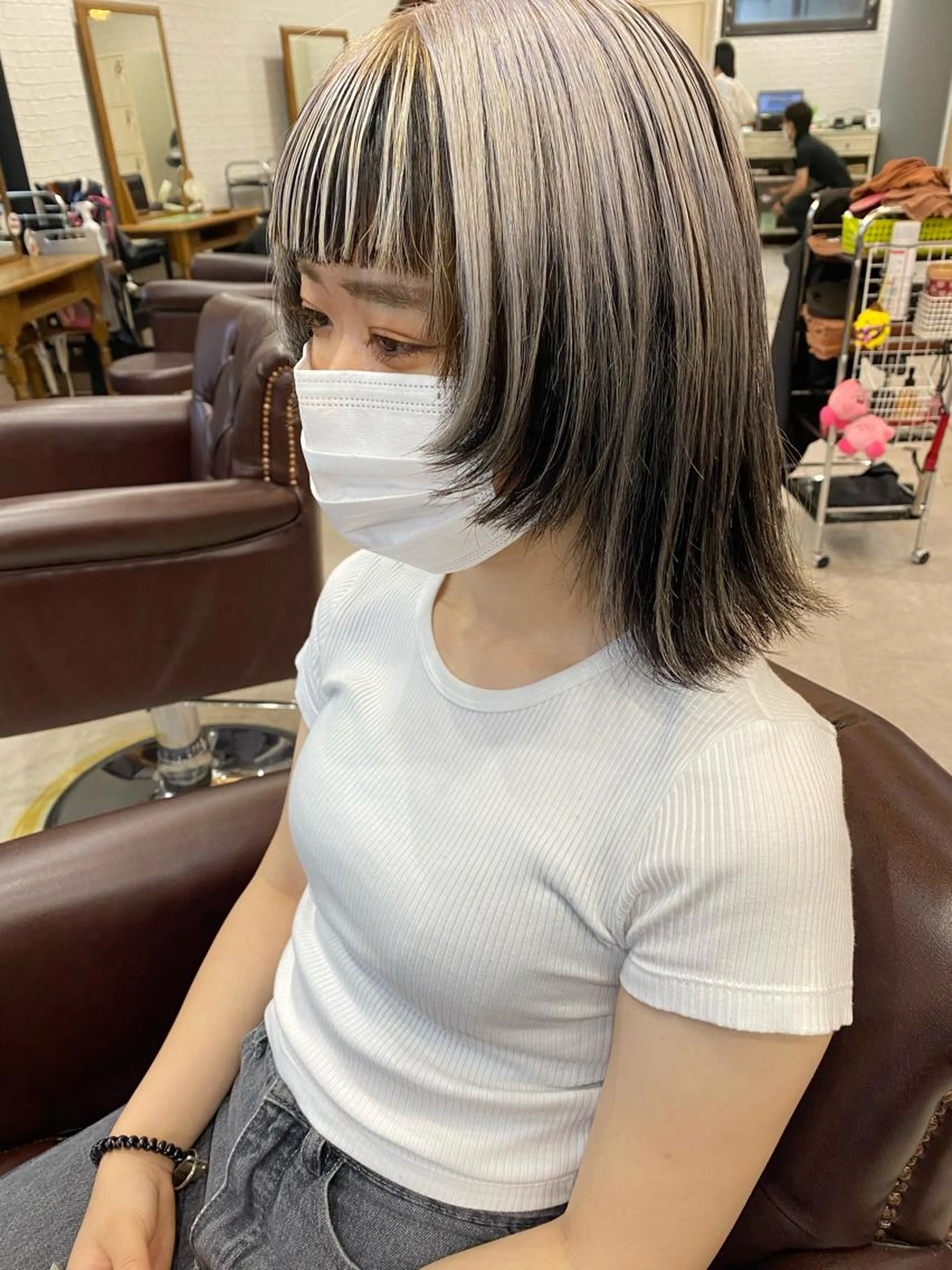 アンブレラカラー✨✨(下部をブリーチの場合)ブリーチ➕オンカラー🤎の写真