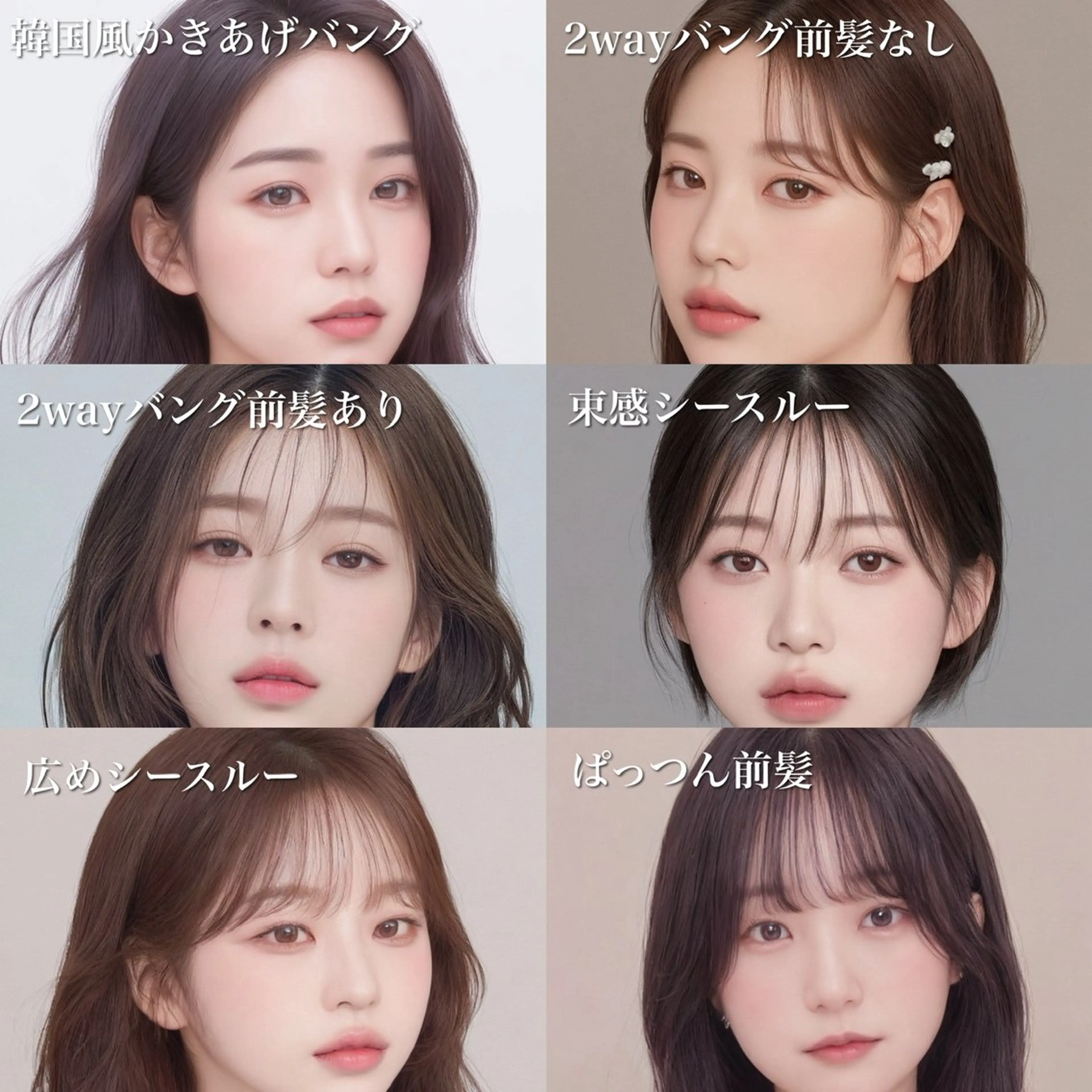 ロング カラー ヘアアレンジ 韓国風ヘア カット トリートメント ヘアセット 日本一の小顔カット/ ボブ/顔周り/韓国のヘアスタイル