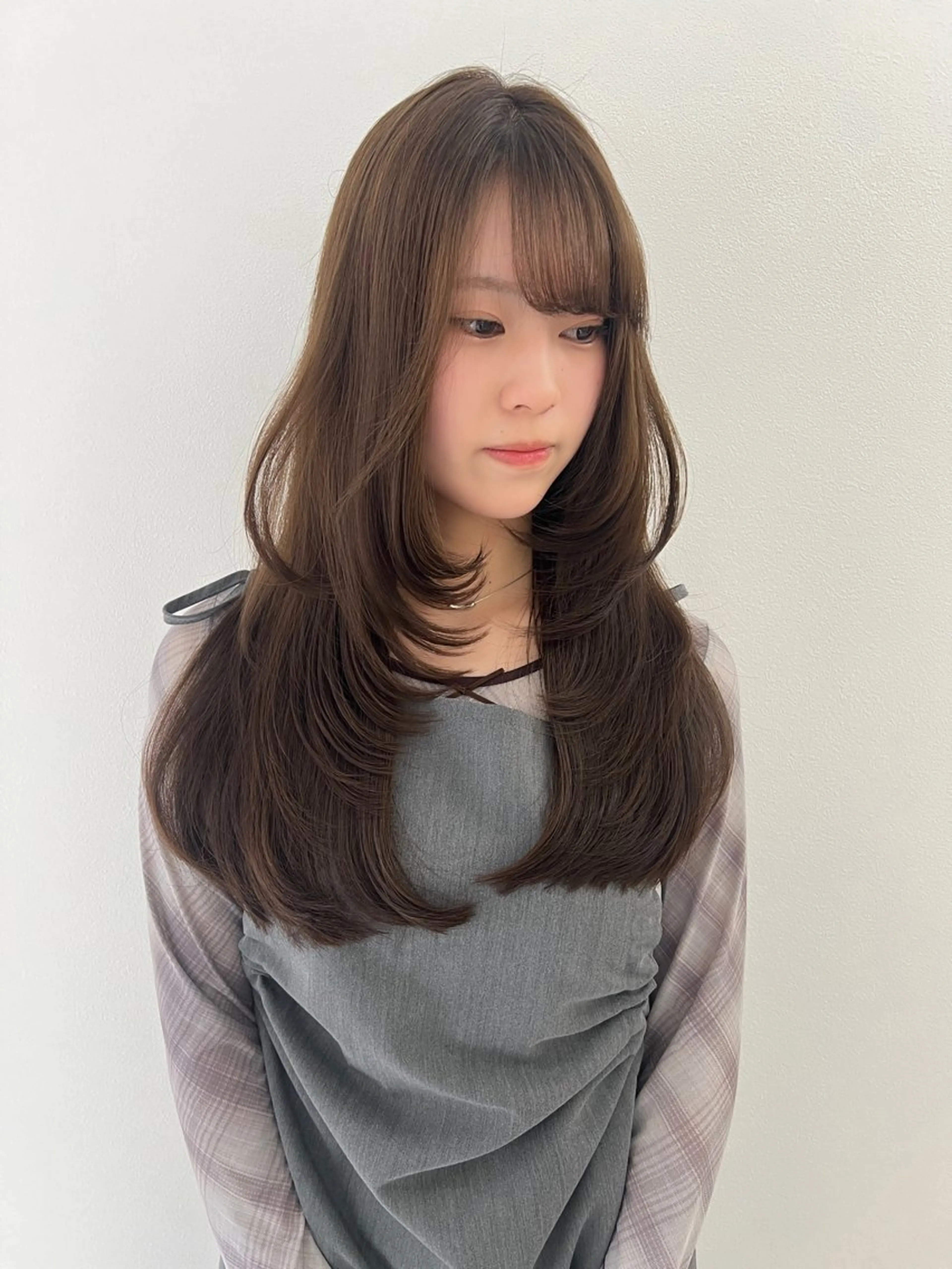 ロング カラー カット ヘアカラー トリートメント 💖韓国風💖 レイヤー/LISAのヘアスタイル