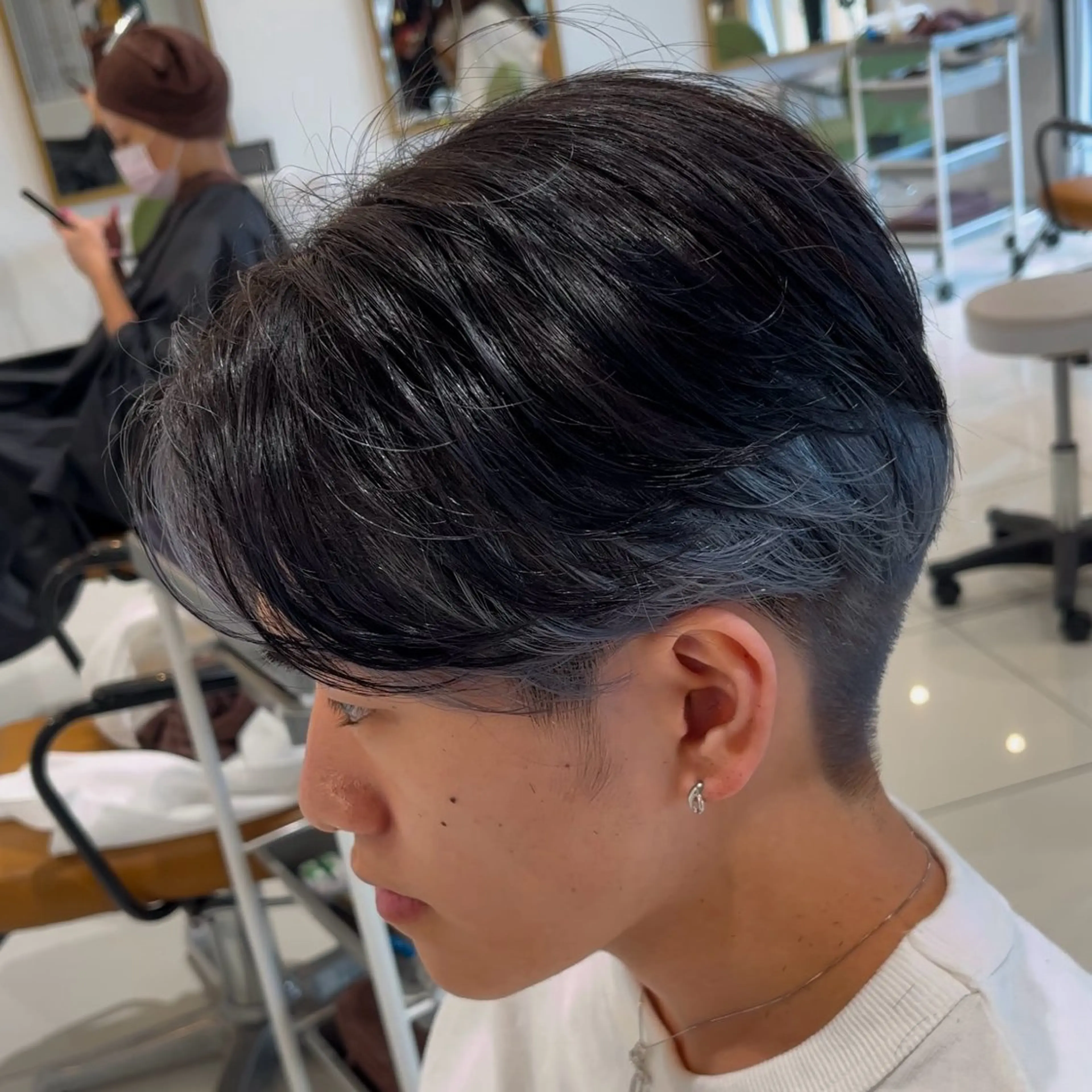 メンズ センターパート カット 新潟メンズパーマ⚽️ 髙井　陽のヘアスタイル