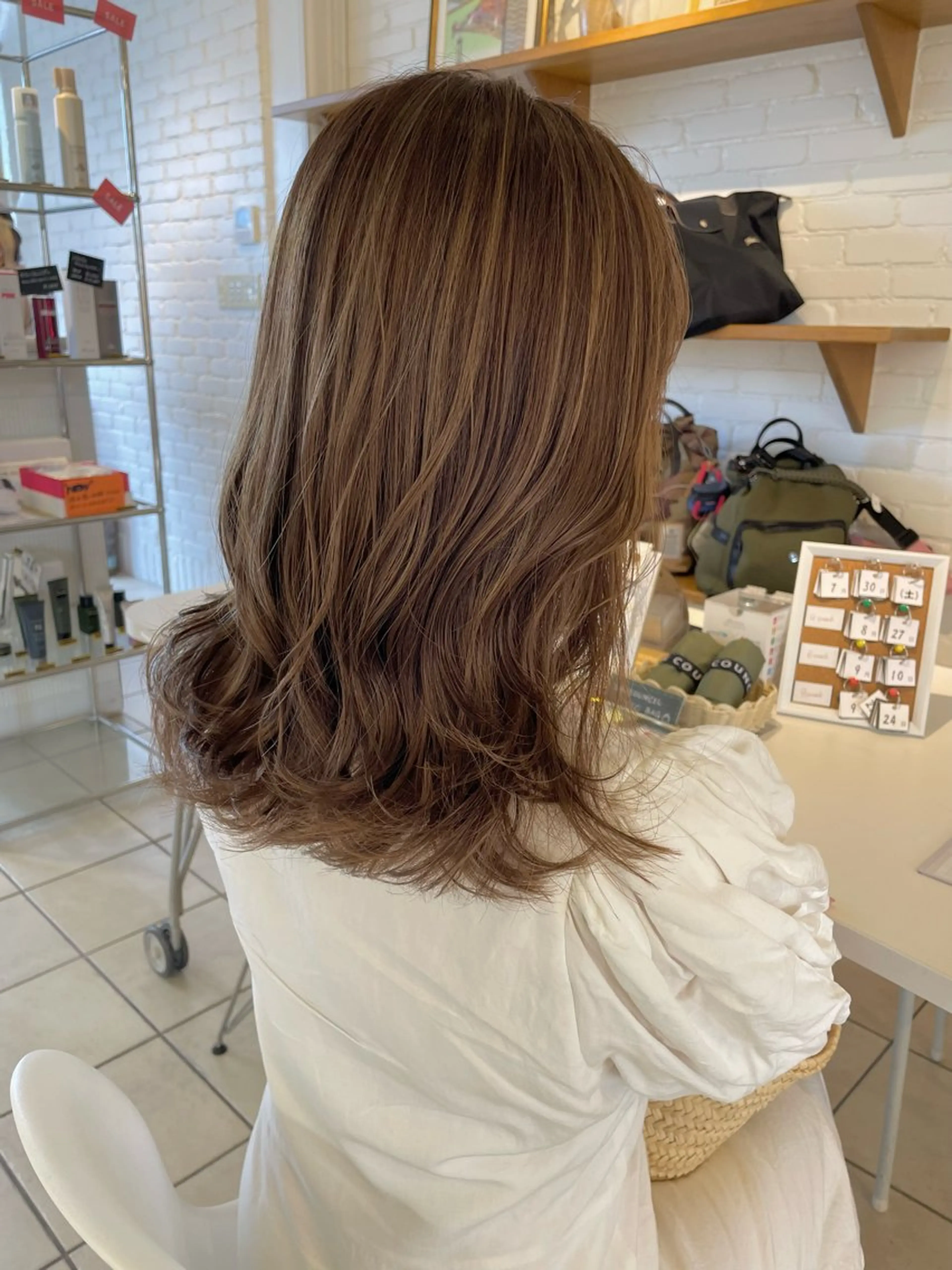 ミディアム 🌿透明感カラー 松本麻里奈🌼のヘアスタイル