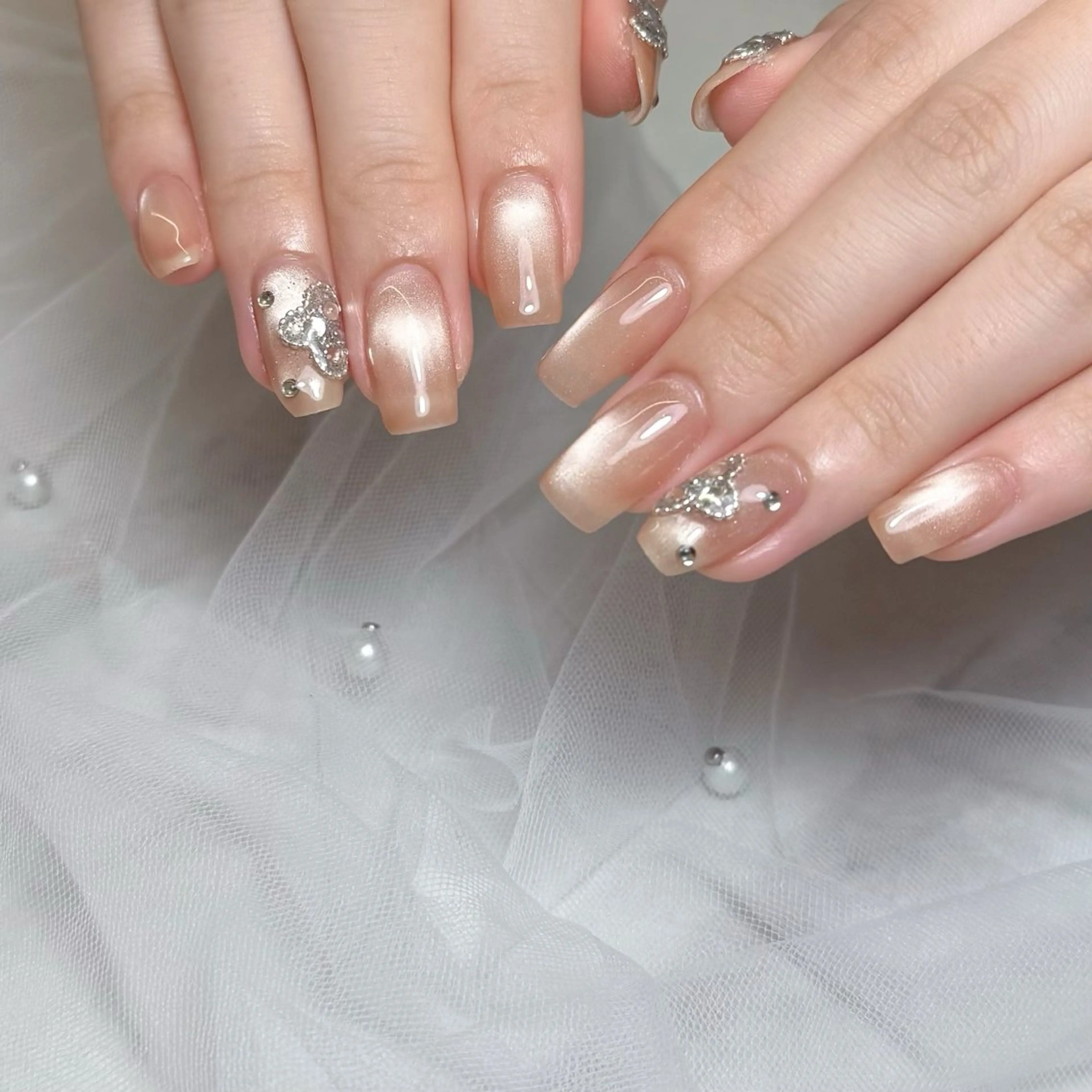 ネイル ハンドネイル mau🩵nail 堺筋本町｜心斎橋のネイルデザイン