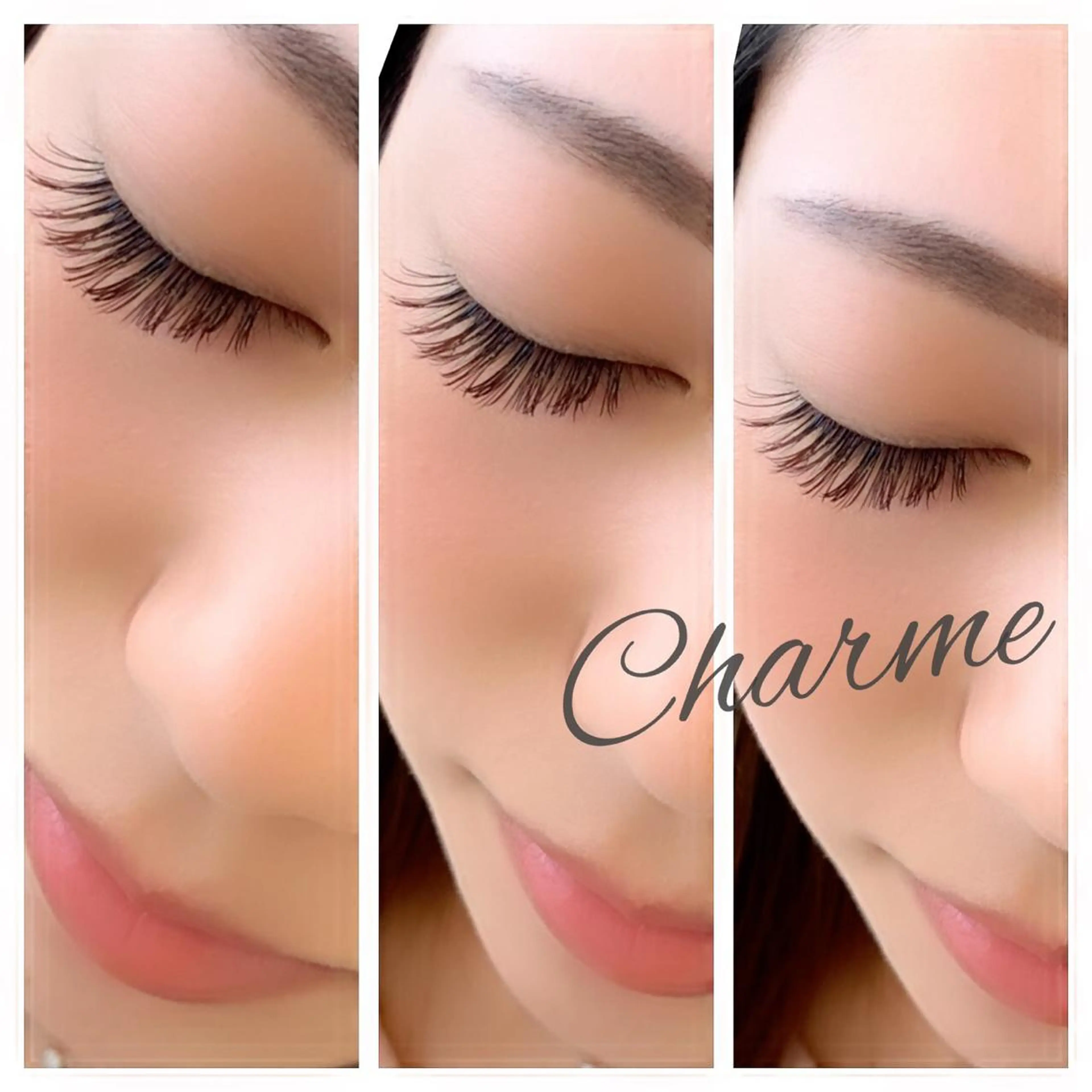マツエク・マツパ カラーマツエク フラットラッシュ マツエク 【Charme 】 シャルムのマツエク・マツパデザイン