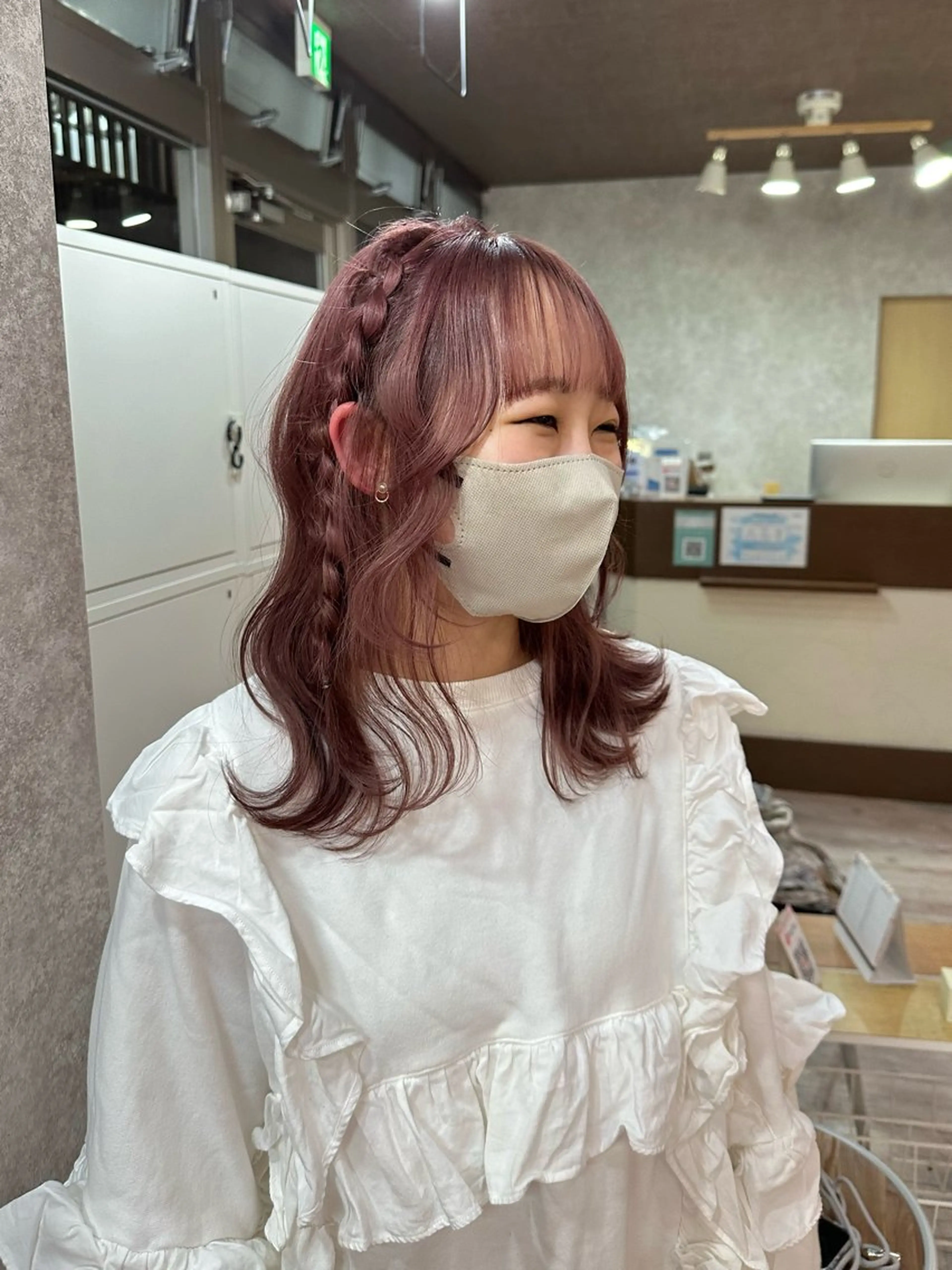 ミディアム カラー レイヤー/高橋 みく /池下/千種のヘアスタイル