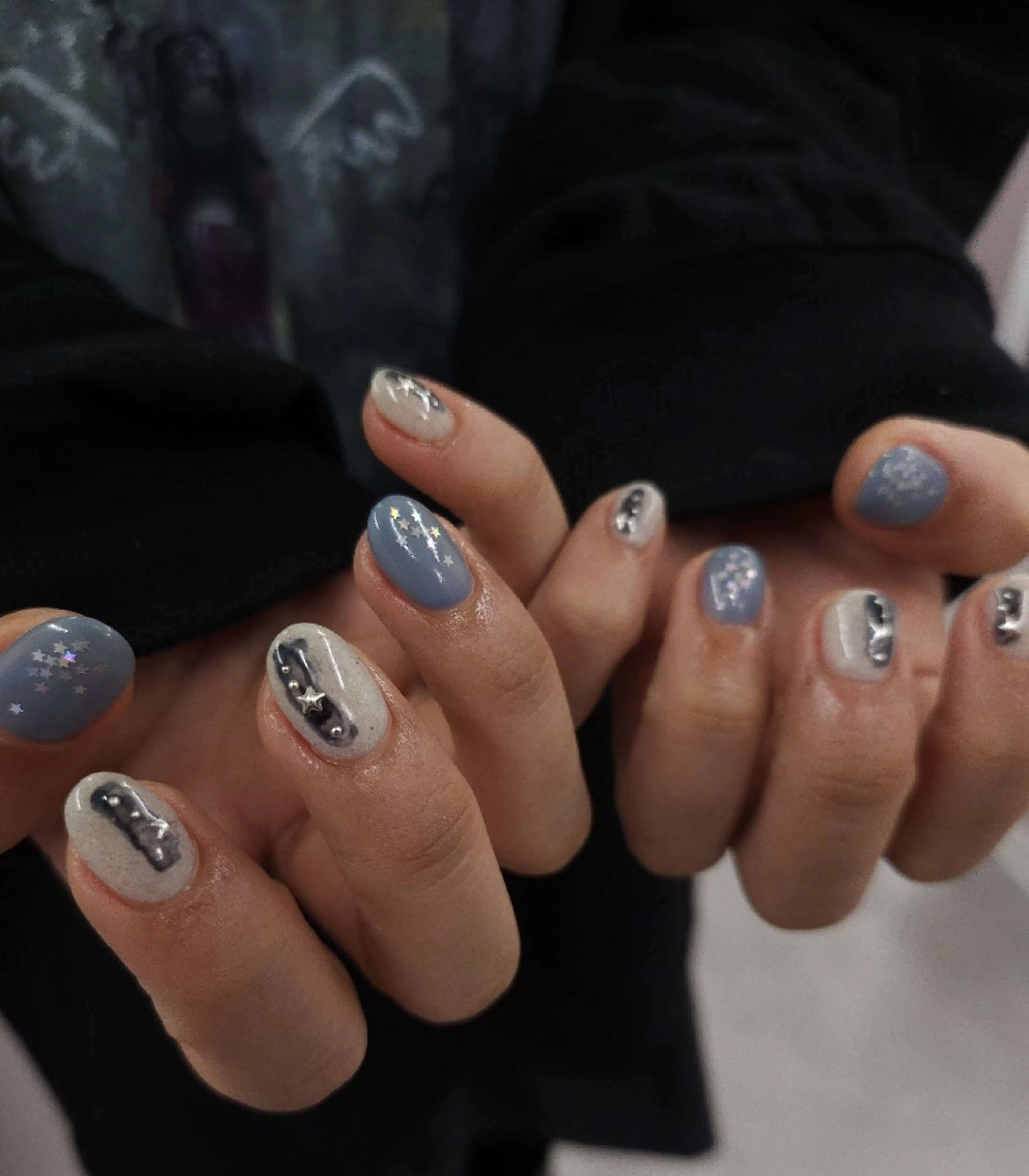 ネイル ジェルネイル 持ち込み ニュアンスネイル パラジェル 冬ネイル ハンドネイル puku nail 🌼kazu🌼のネイルデザイン