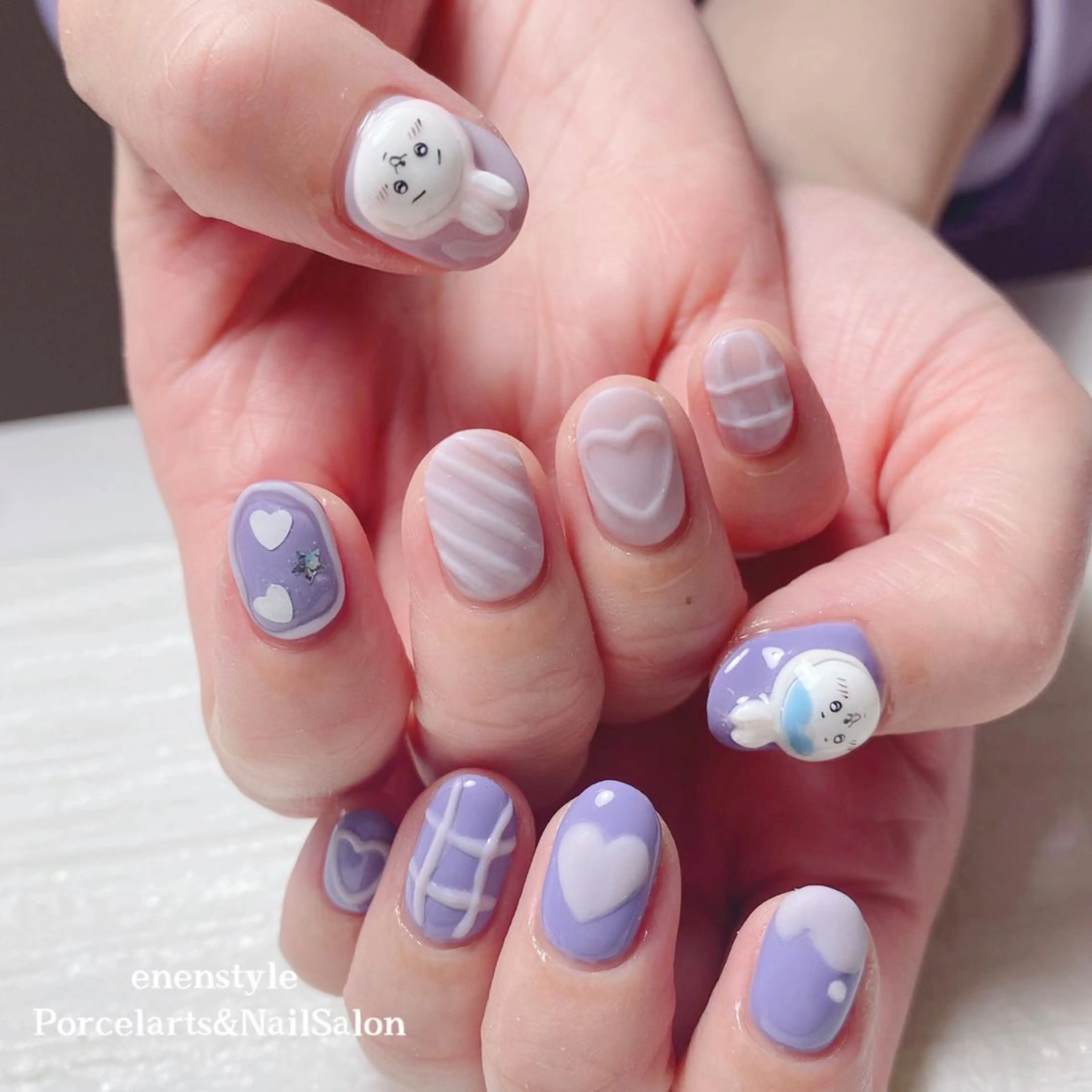 ミディアム ネイル 👑enen style👑のネイルデザイン