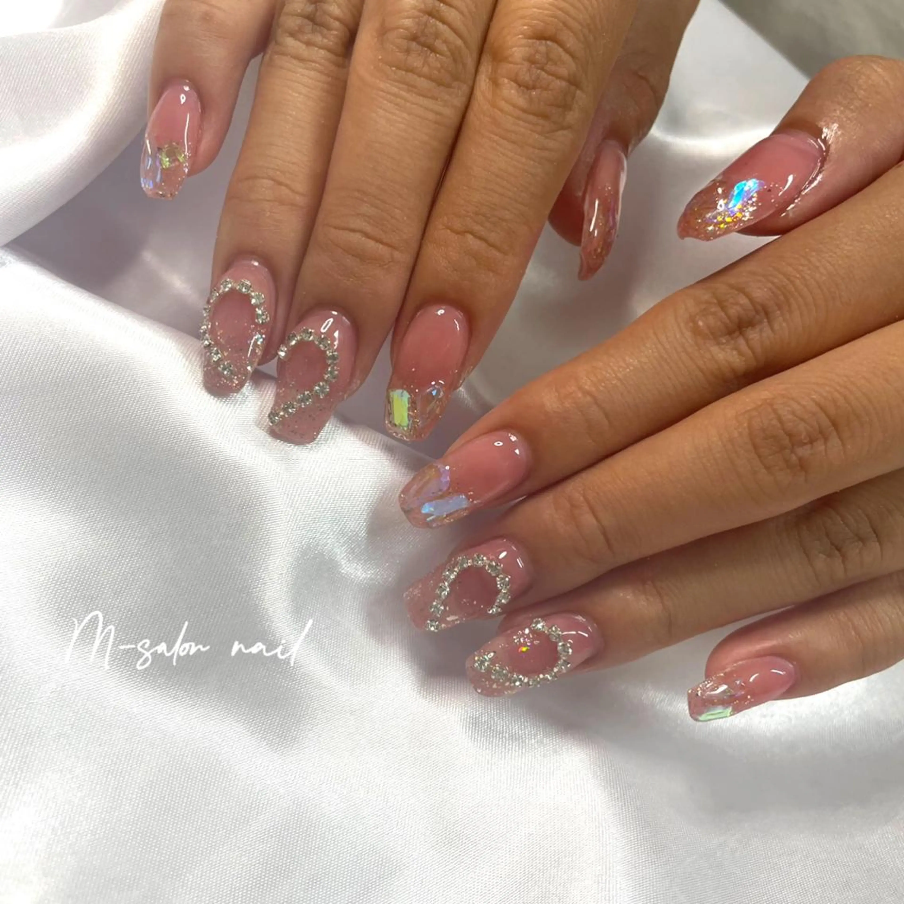 ネイル ワンホンネイル ハンドネイル 韓国/網紅/パーツ M-salonのネイルデザイン