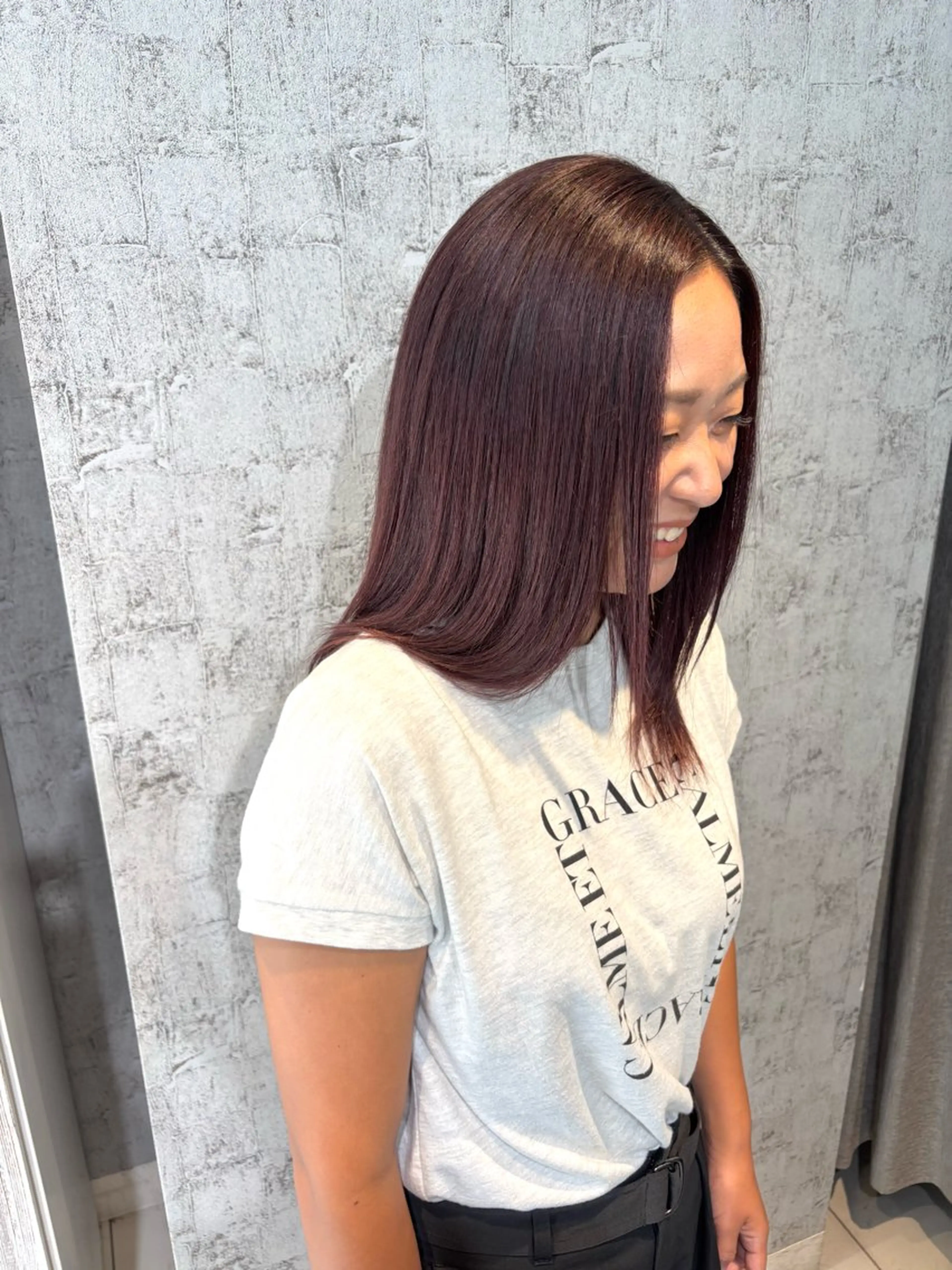 カラー 髪質改善 韓国髪質改善艶カラー /レイヤー/miyuのヘアスタイル