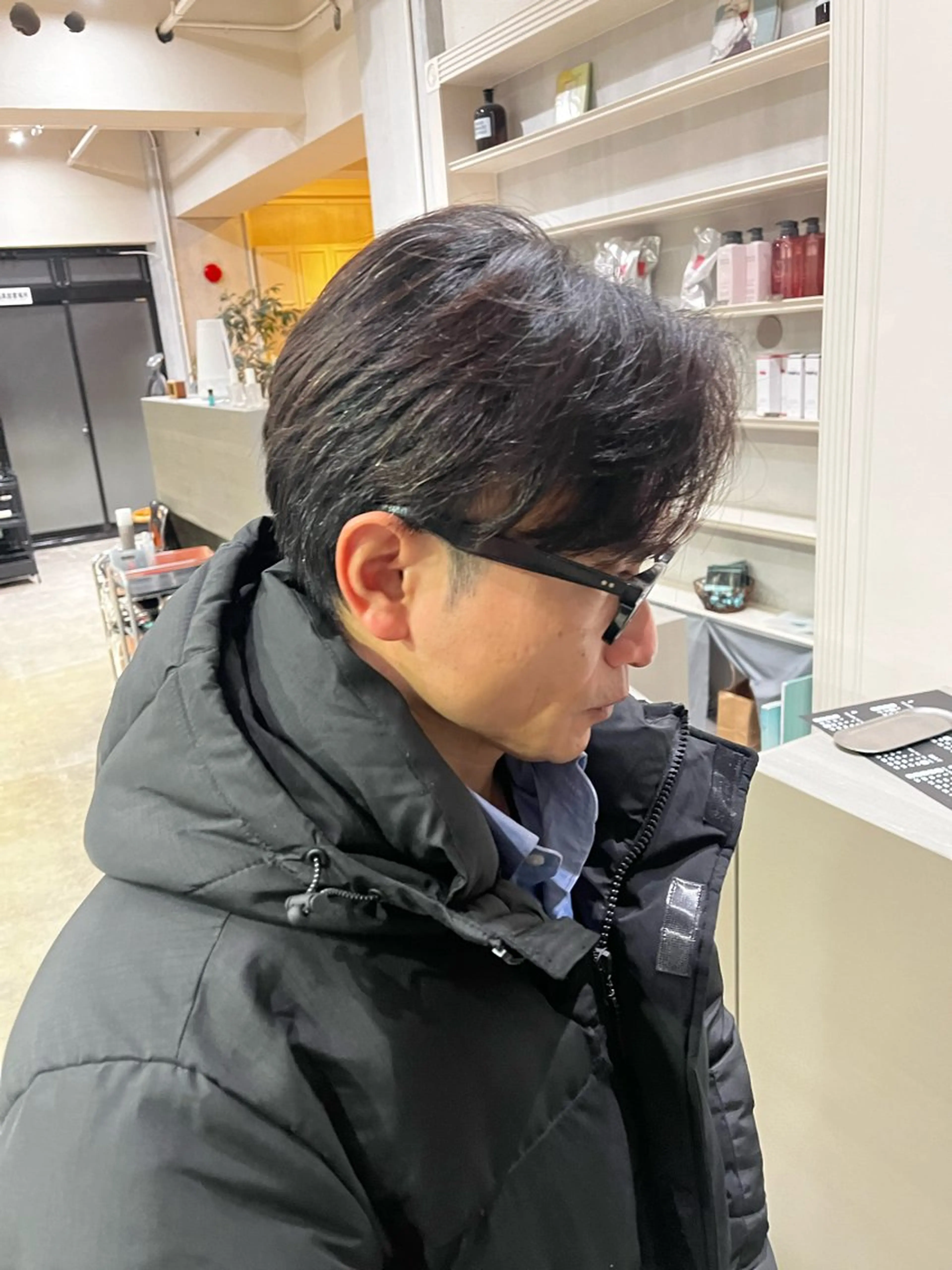 メンズ カット ニュアンスパーマ/ ウルフ/ときなのヘアスタイル