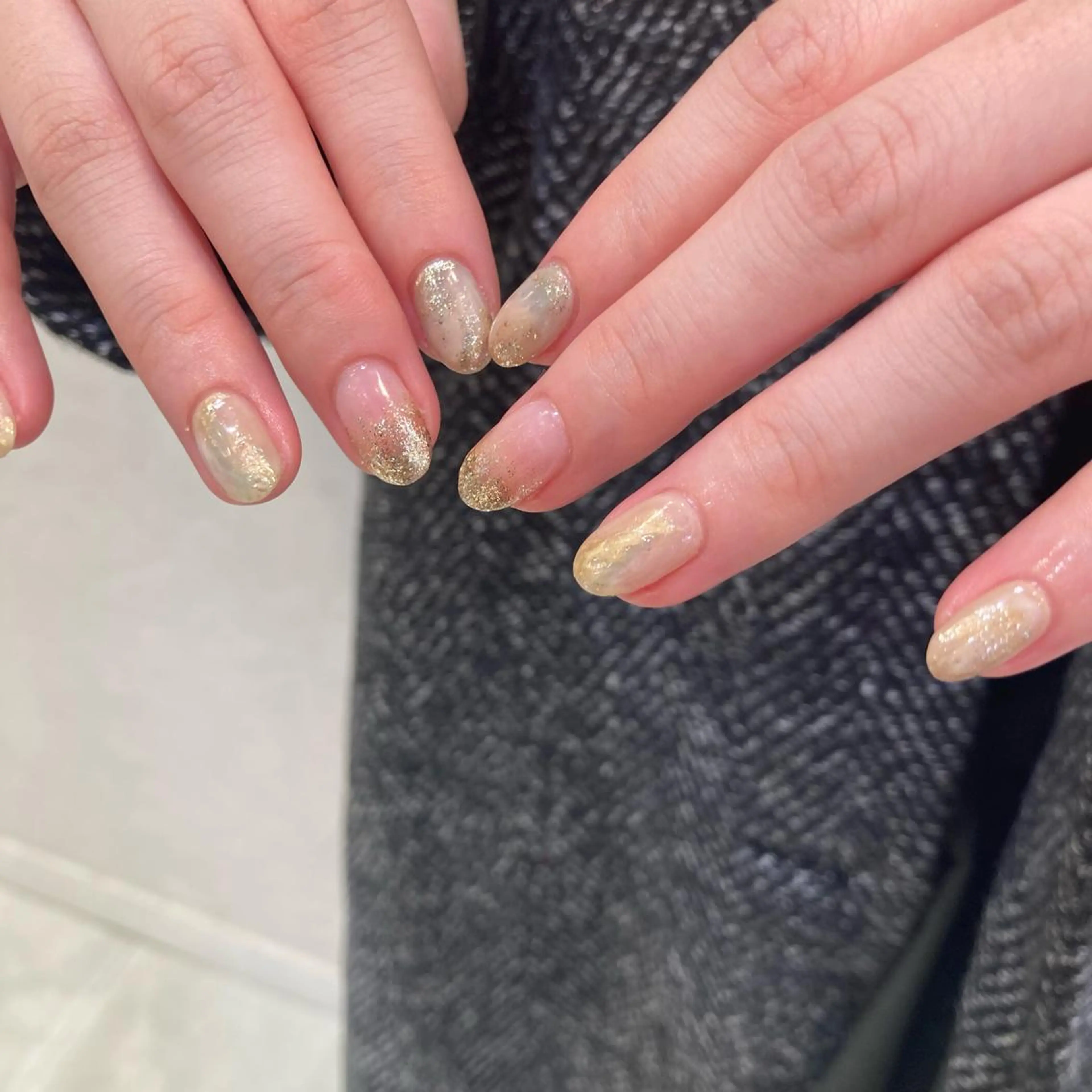 ネイル ニュアンスネイル mano+所属・haruka 🐈のネイルデザイン