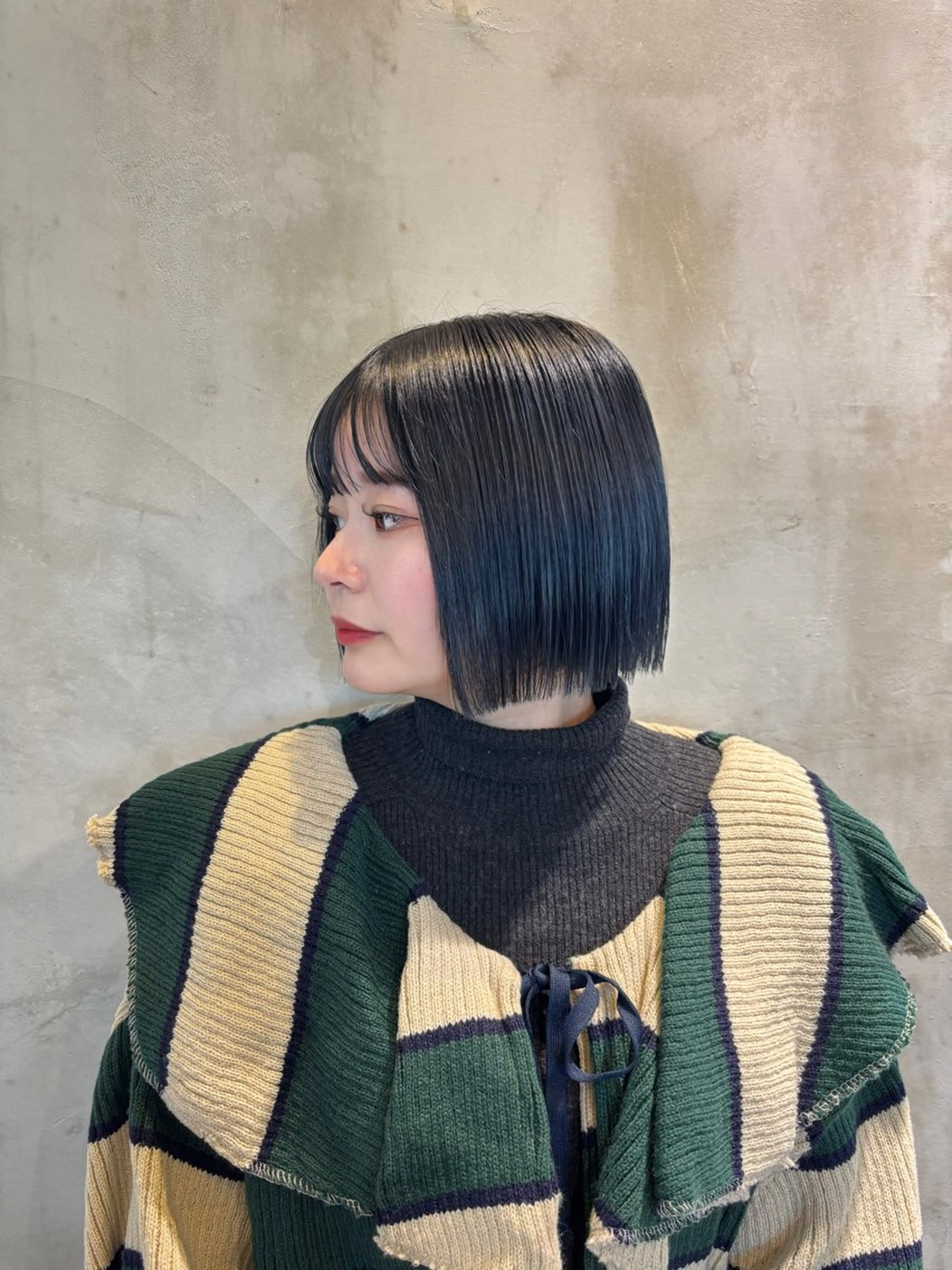 ミディアム カラー ボブ 韓国風ヘア ‪‪❤︎‬韓国レイヤ ー❤︎/saraのヘアスタイル