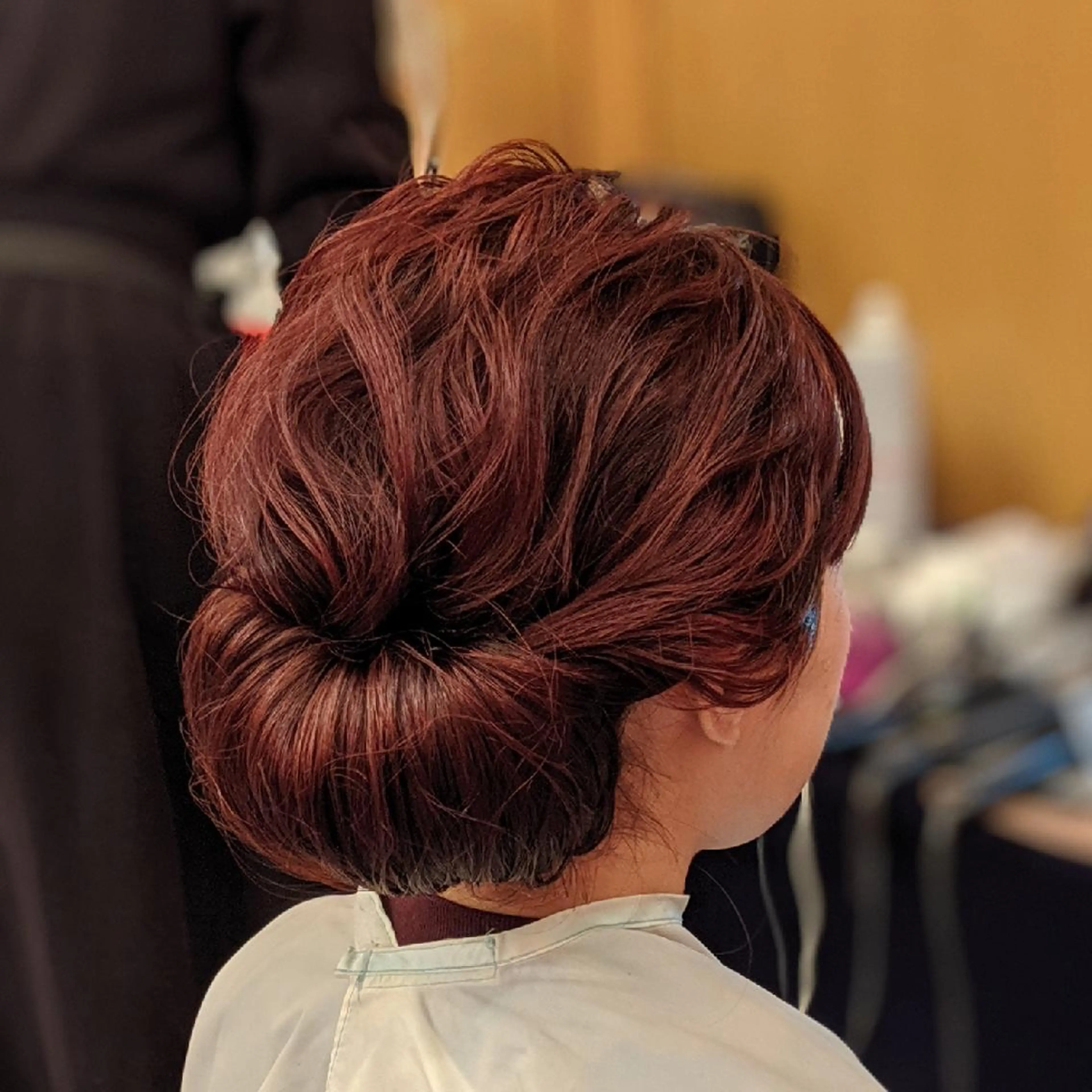 セミロング ヘアアレンジ マツエク・マツパ 着物ヘア ヘアセット Rêve なかやまのヘアスタイル