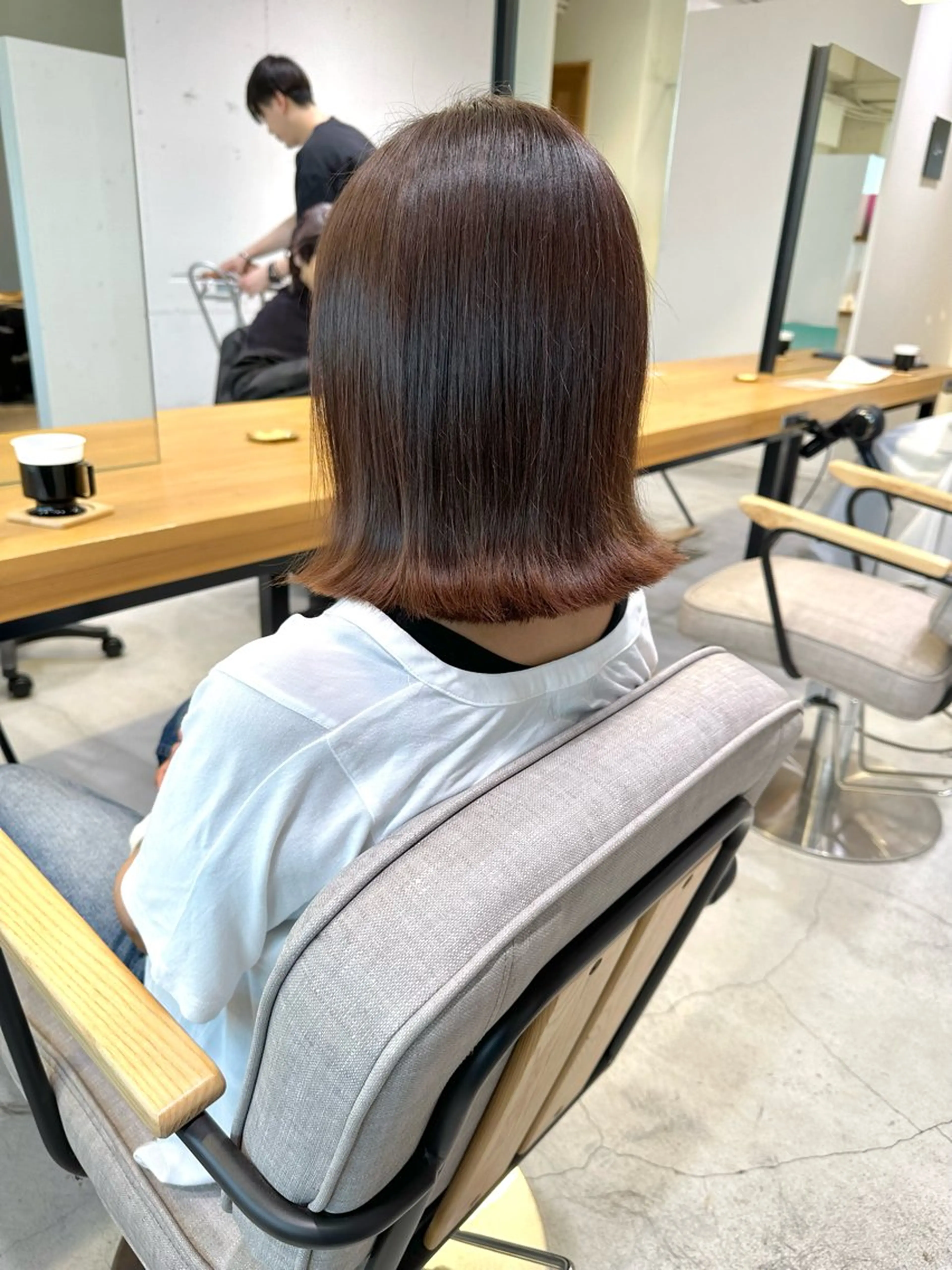 ショート カット ヘアカラー トリートメント 上野湧太 髪質改善/艶カラーのヘアスタイル