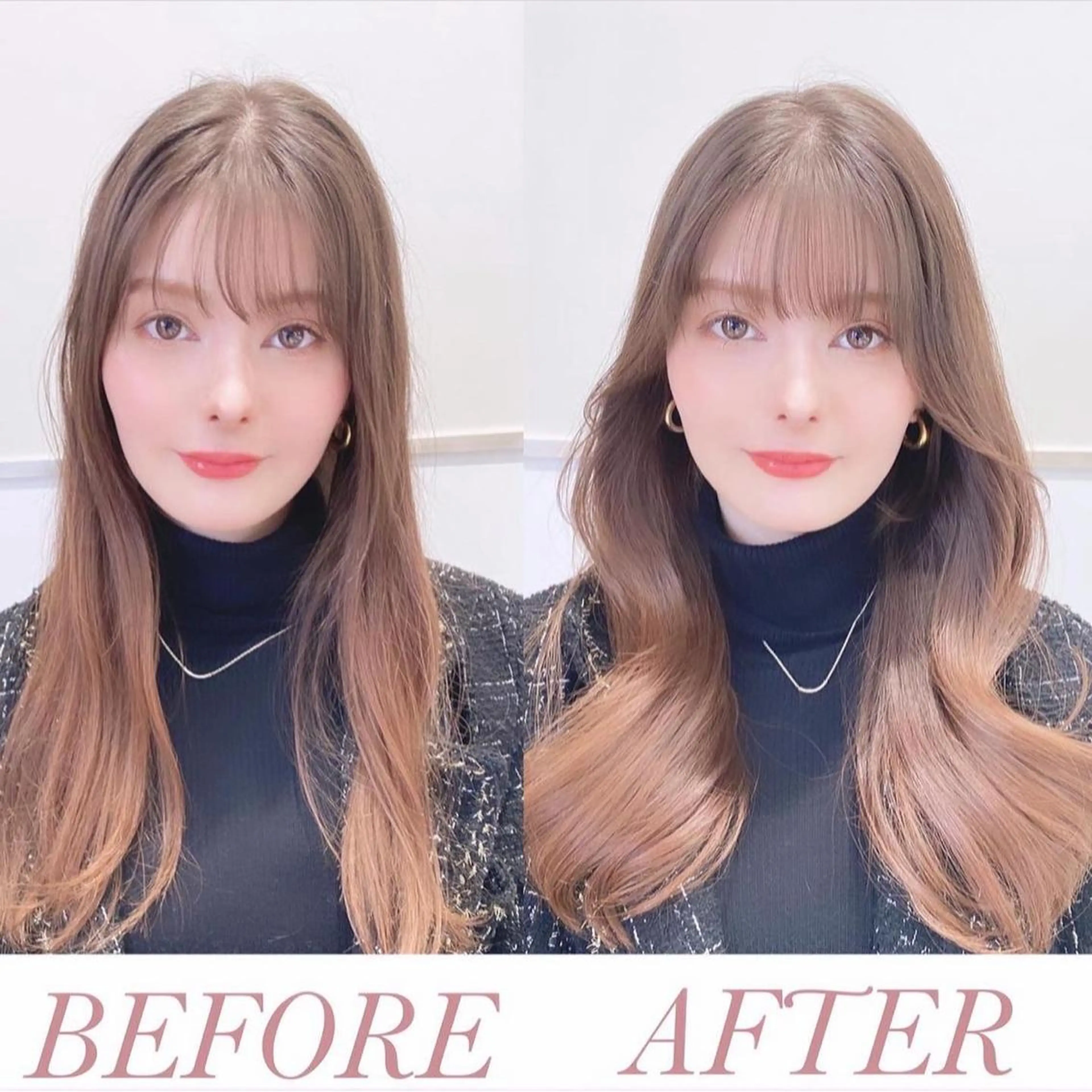 ロング くびれヘア 顔周りカット カット ヘアカラー トリートメント 韓国くびれレイヤー 🇰🇷はづきのヘアスタイル