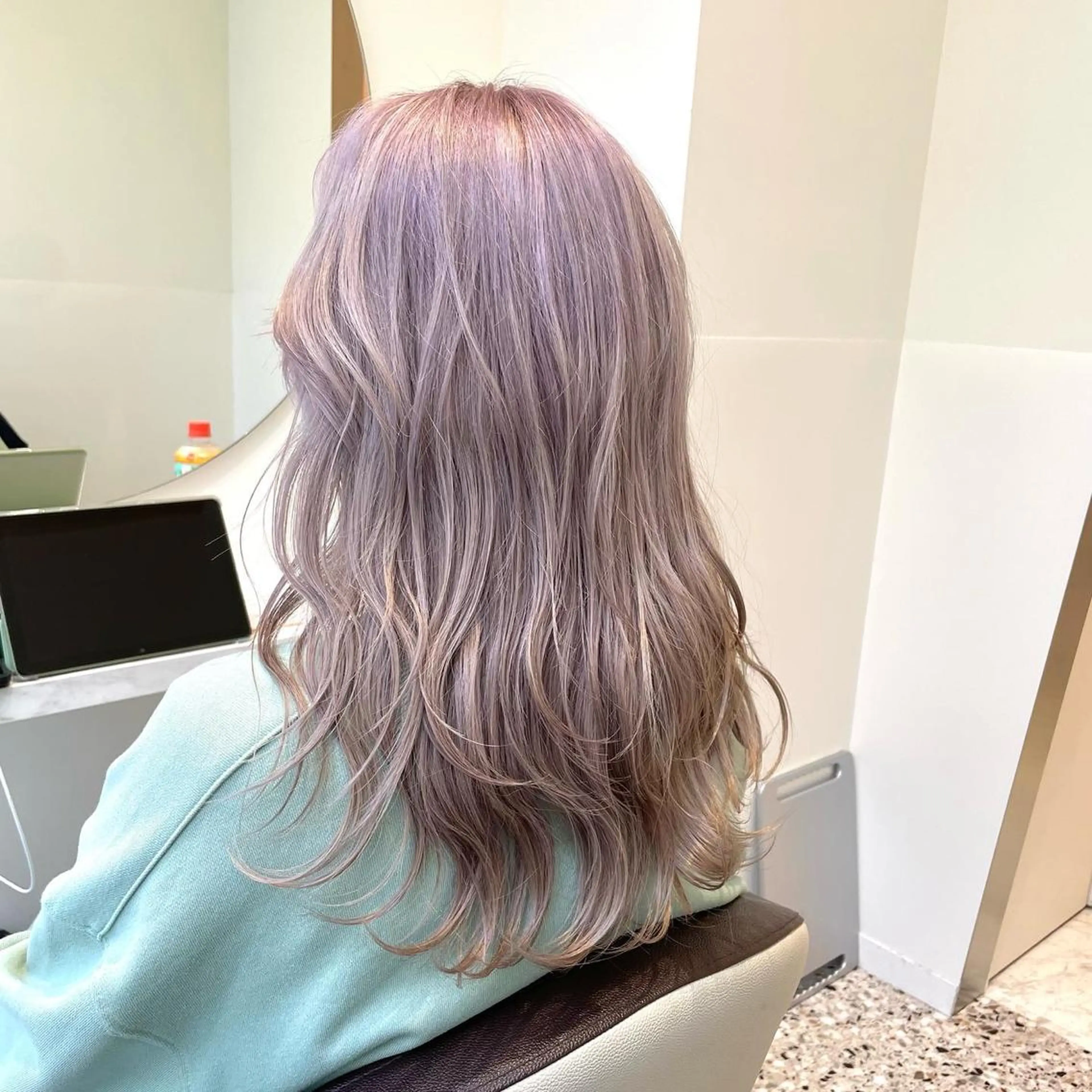 セミロング レイヤー/ハッシュ 渋谷/サッタのヘアスタイル