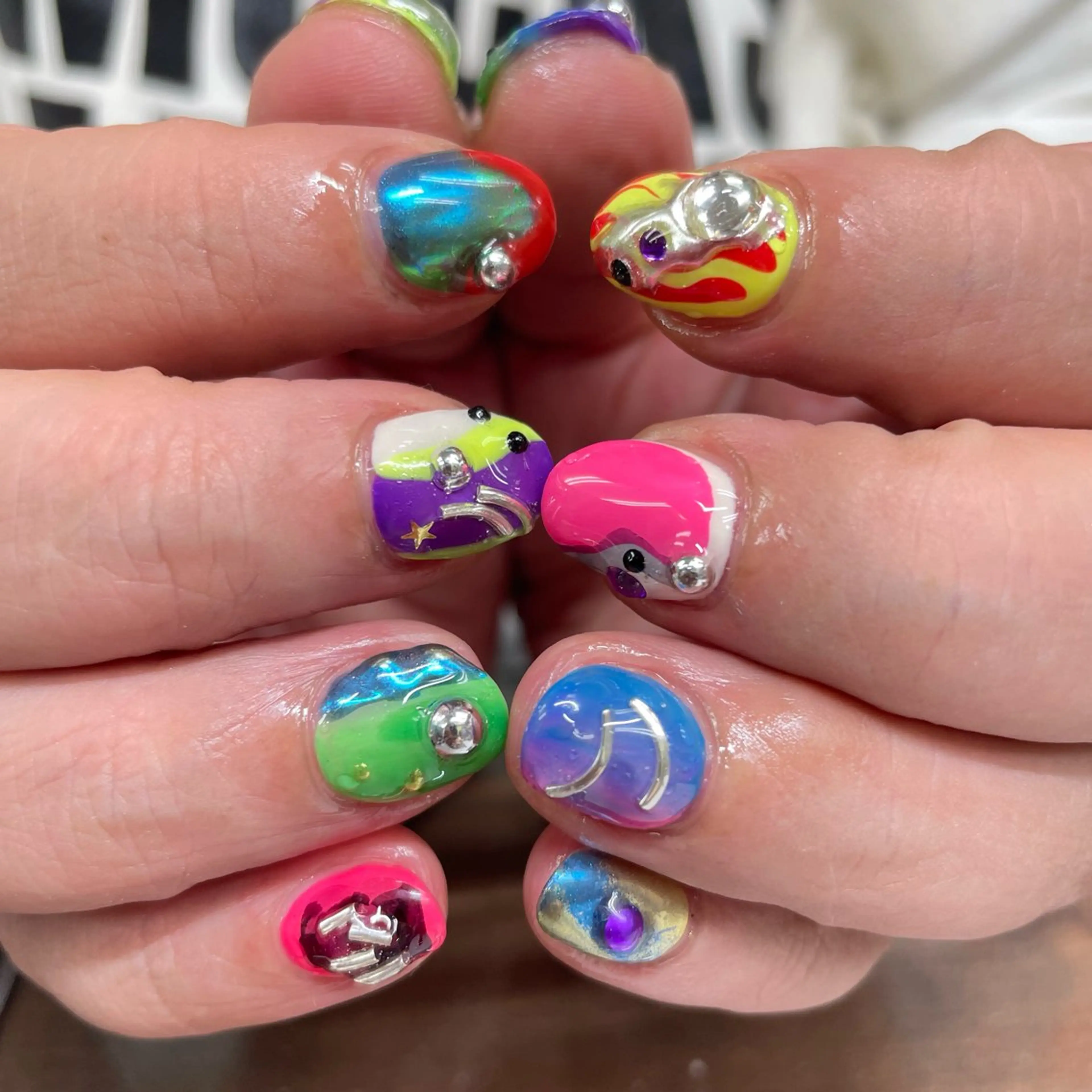 ネイル アートネイル ハンドネイル posa nail モエミのネイルデザイン