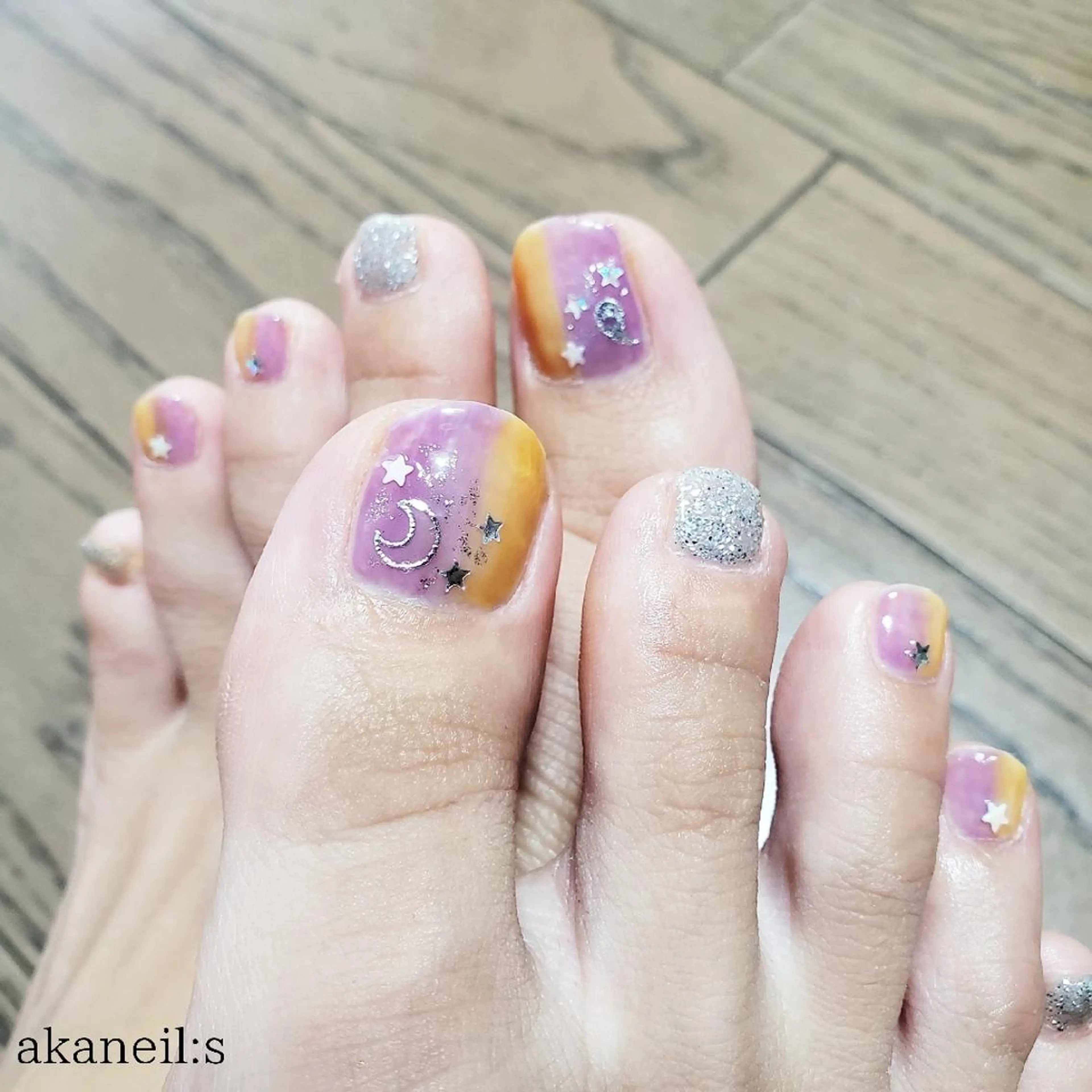 ネイル ハロウィン ニュアンスネイル 【akaneils】 アカネのネイルデザイン