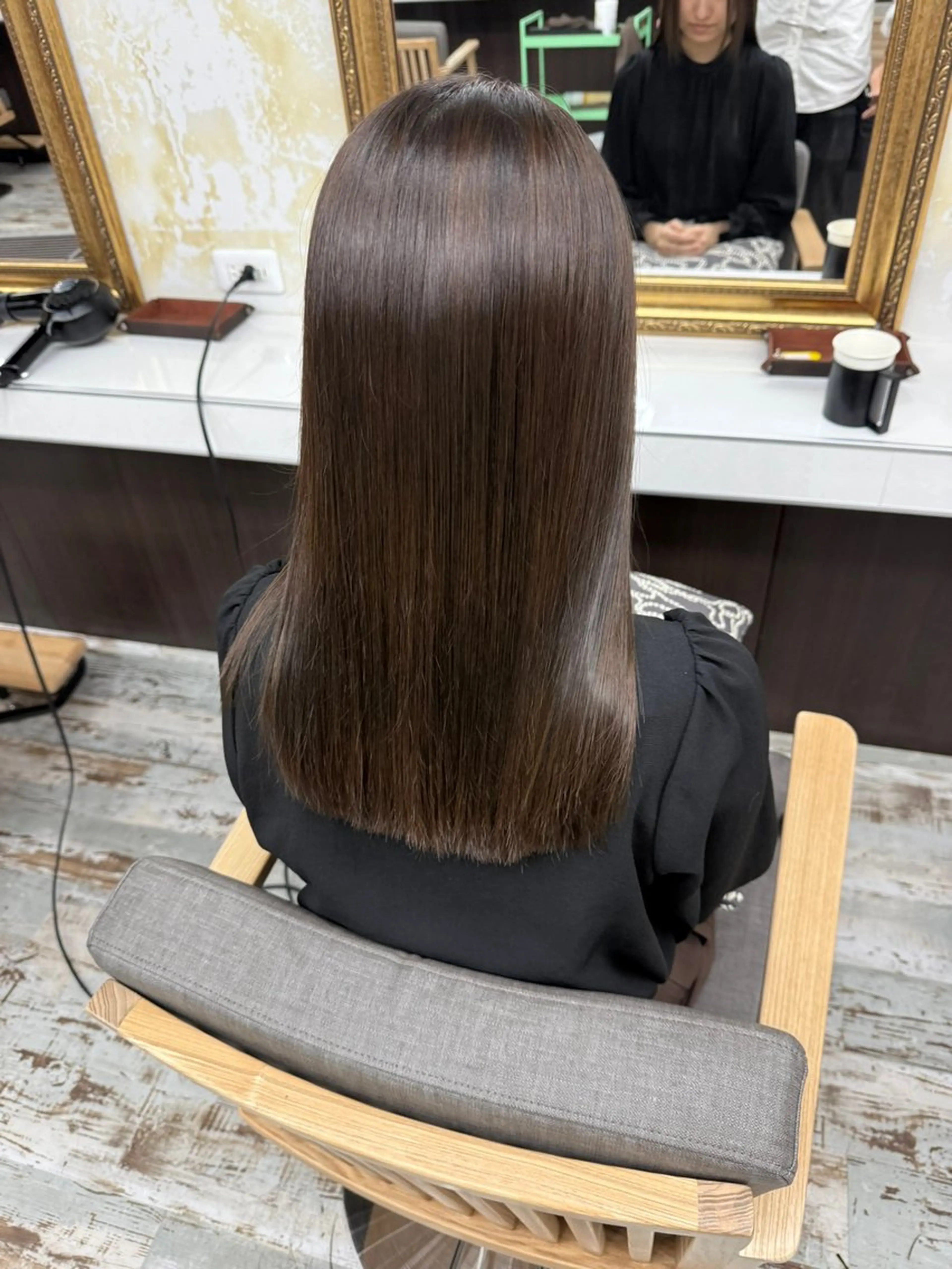 セミロング 髪質改善 縮毛矯正 Rang柏 髪質改善No1のヘアスタイル