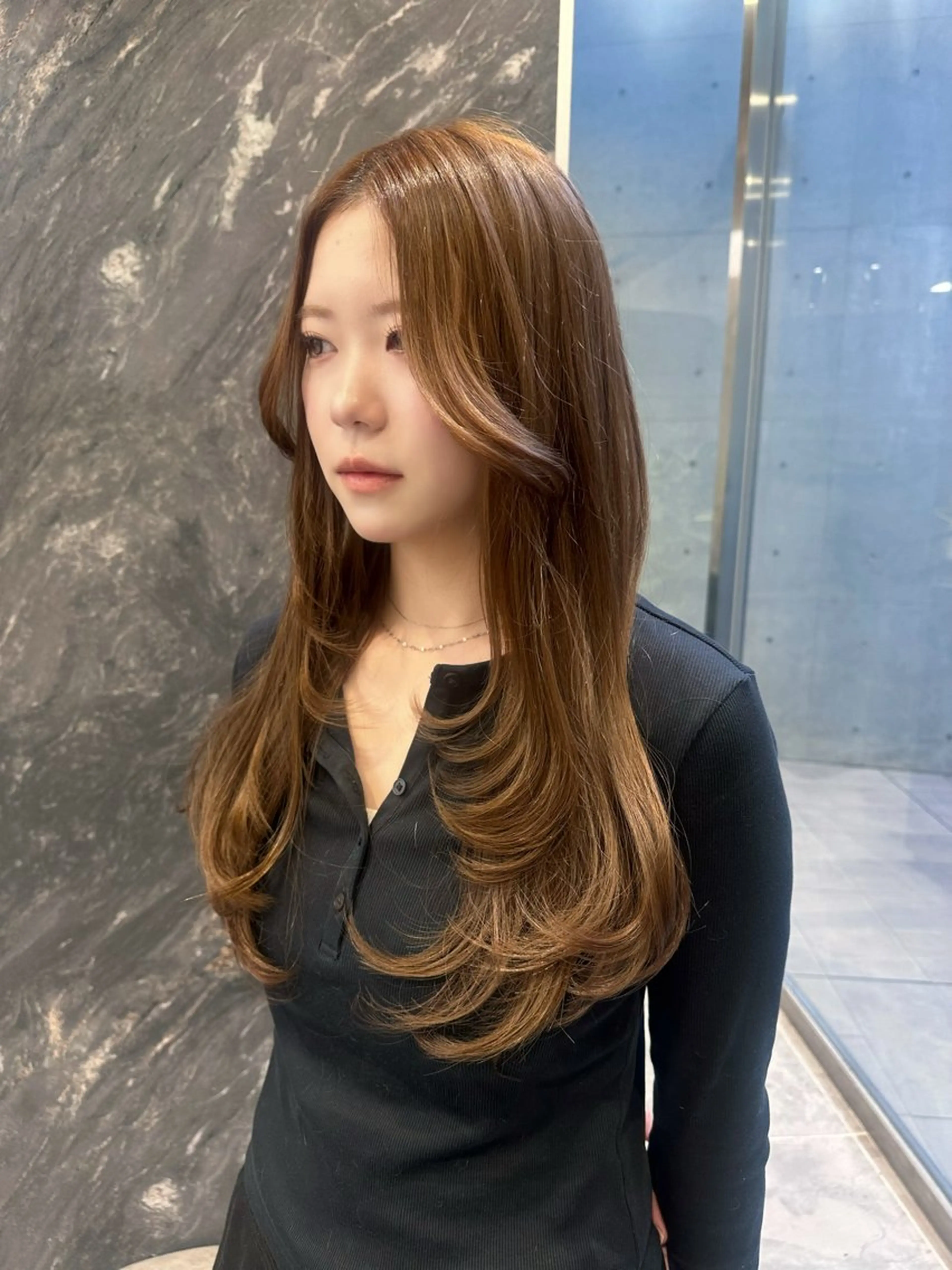 ロング カット RiA/レイヤーカッ ト/ハッシュカットのヘアスタイル