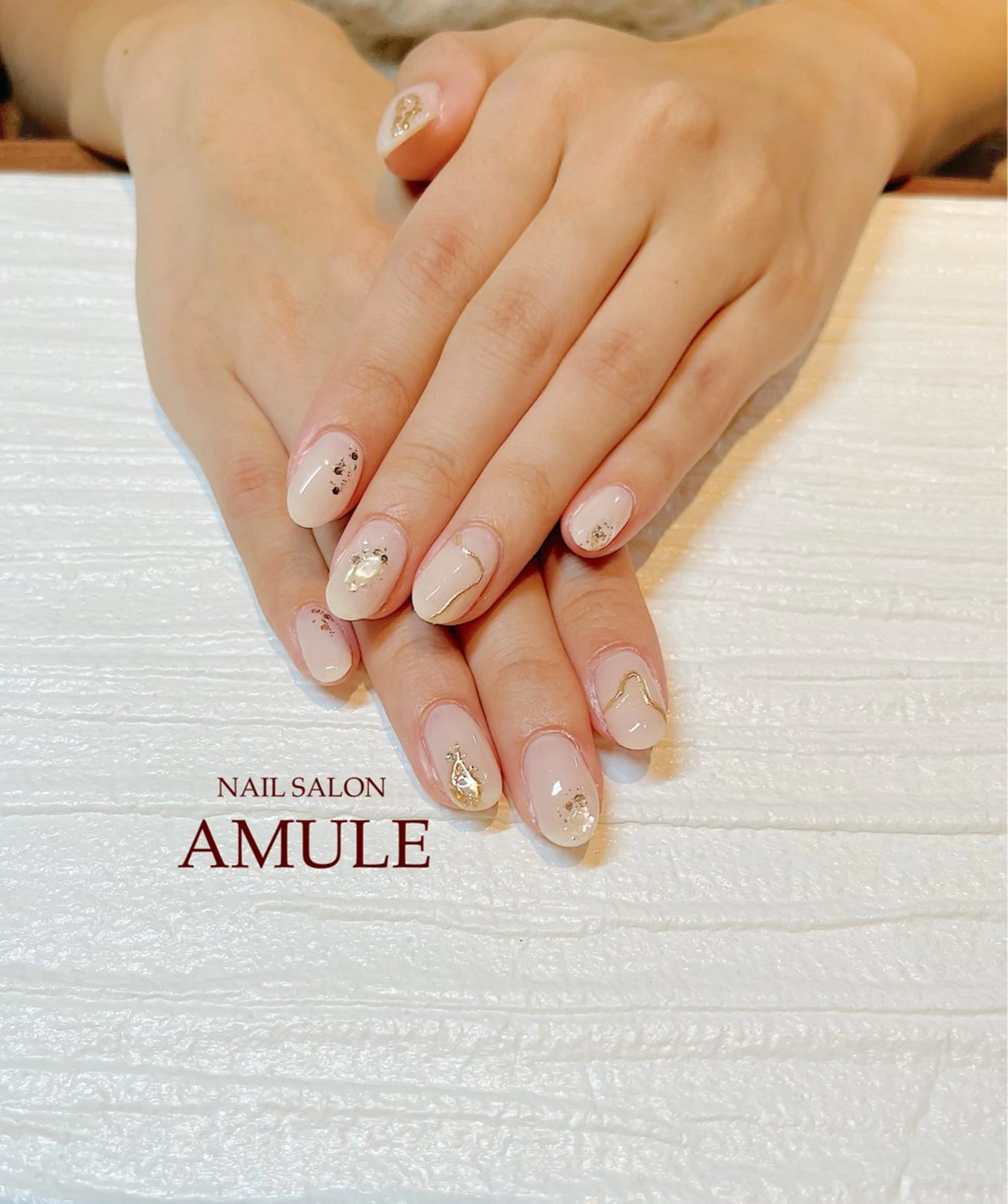 ネイル アートネイル ジェルネイル ミラーネイル ワンカラーネイル ハンドネイル NAILSALON AMULEのネイルデザイン