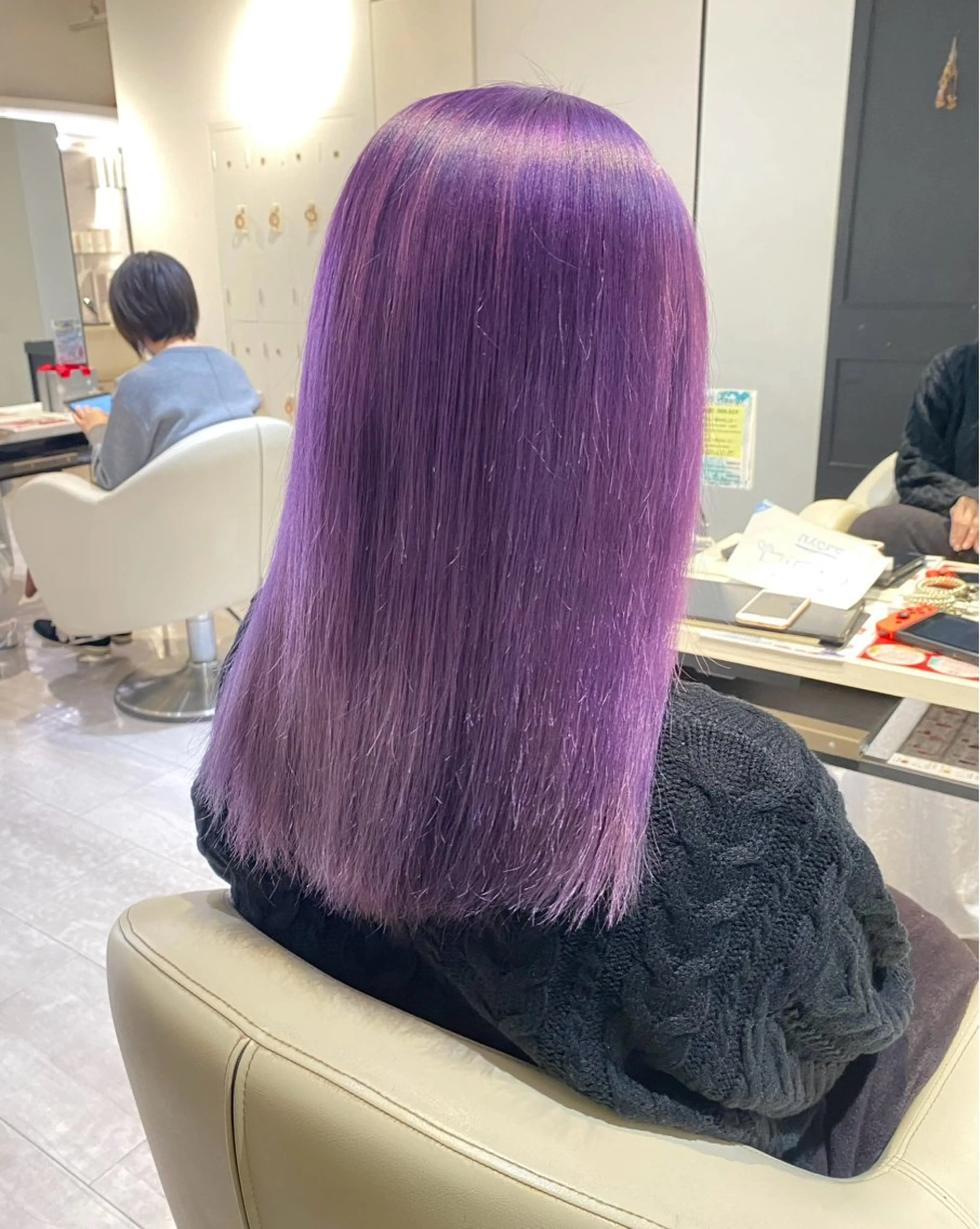 ミディアム カラー ラベンダーカラー メンズパーマ/ メンズカット/タクヤのヘアスタイル