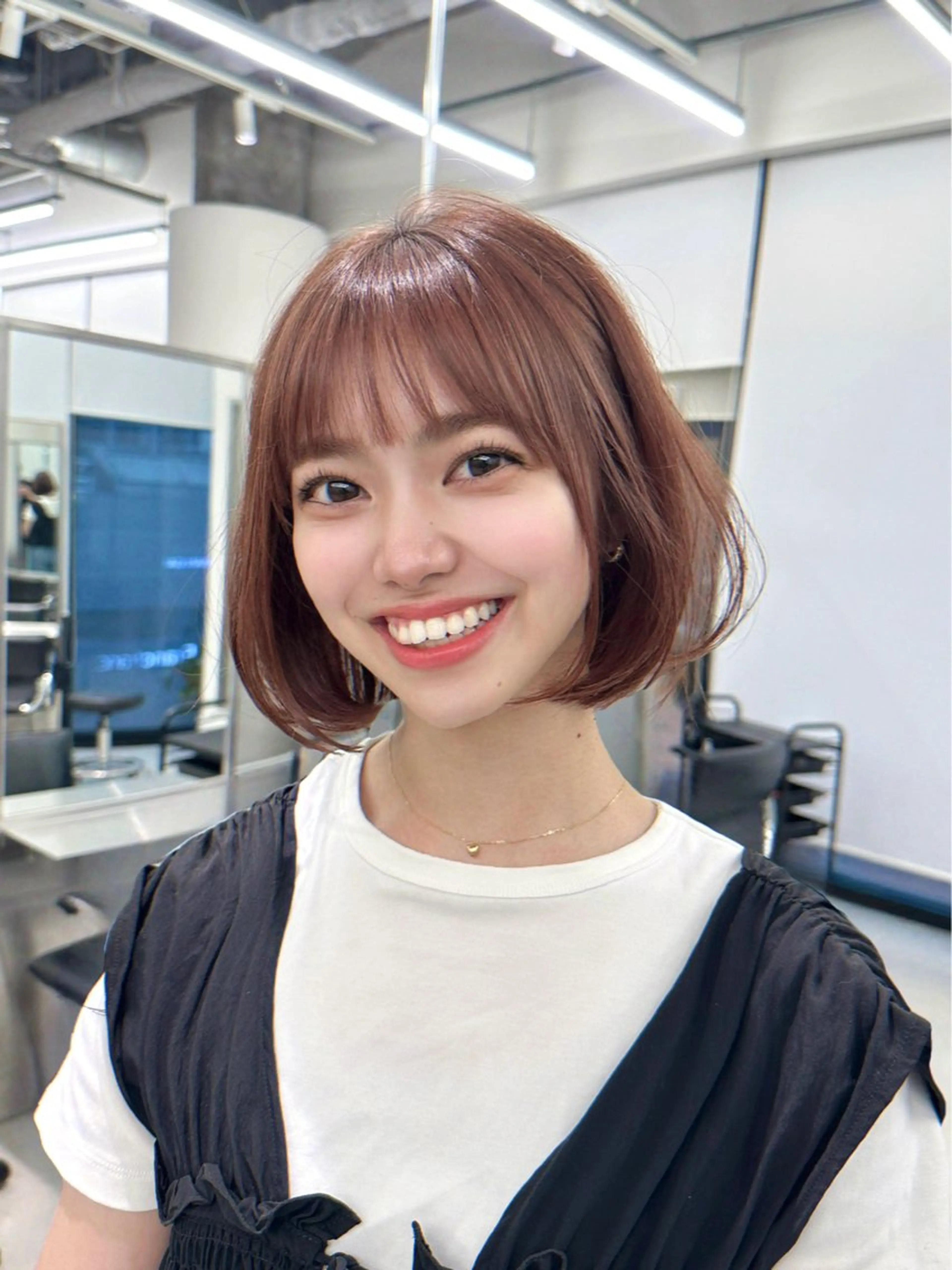 ショート ace 梅田所属・ツヤ髪レイヤー/ 顔まわり/kokiのヘアスタイル