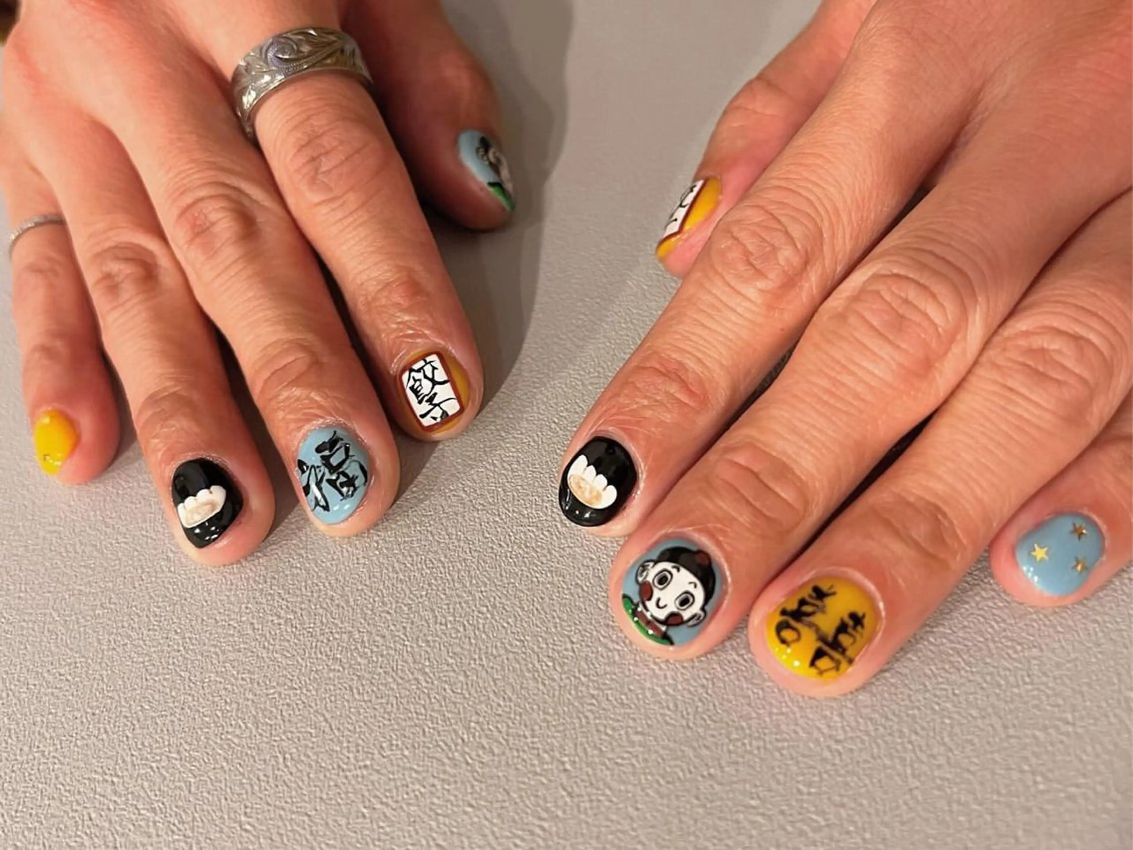 メンズ ネイル グラデーション メンズネイル ワンカラーネイル 222Nail [稲田さやか]のネイルデザイン